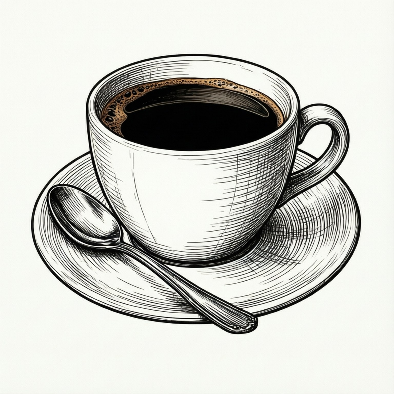 Minimalistiese Lyn Kuns Koffie Muurpapier
