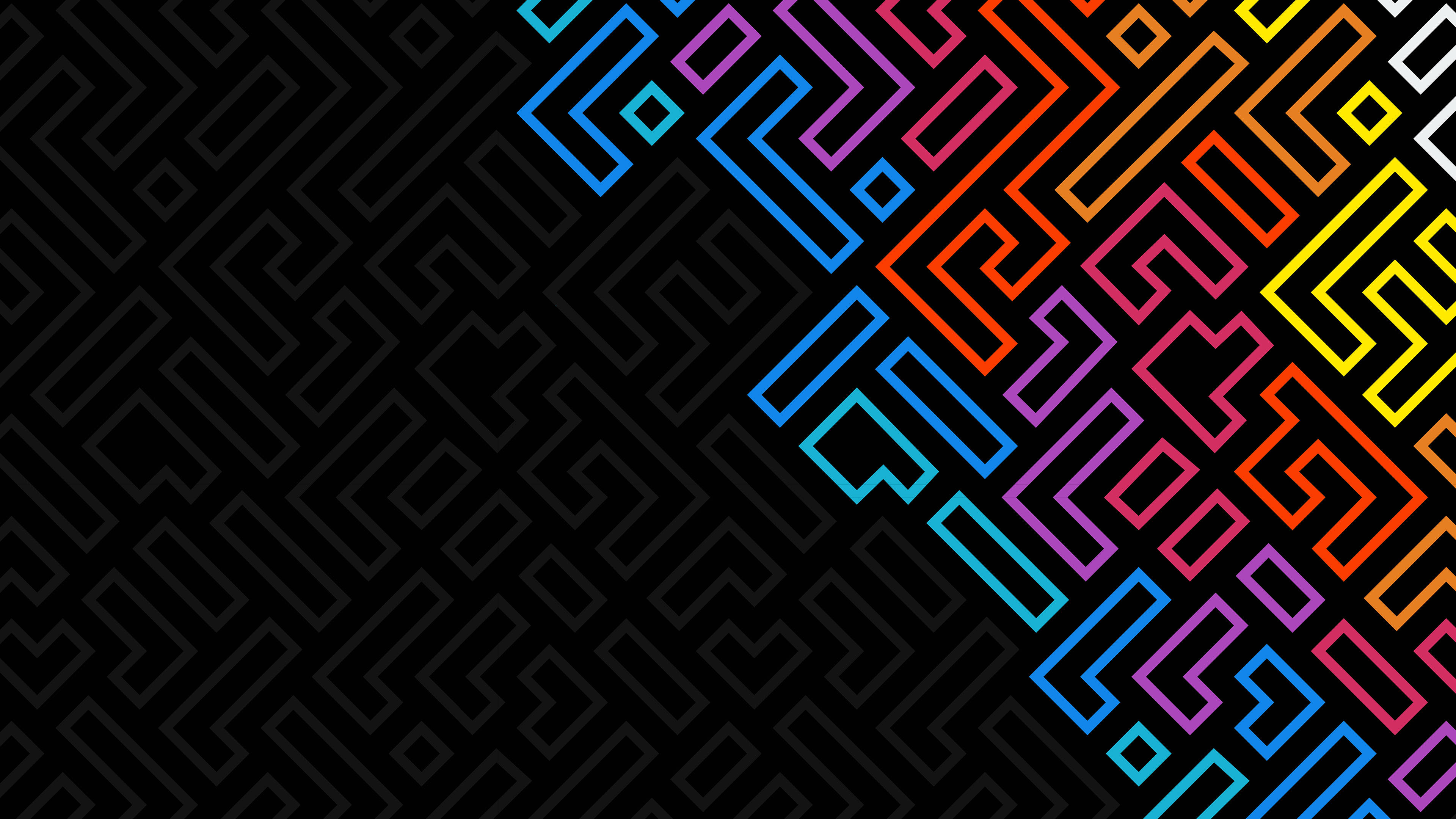 Minimalistiese Lyne Koel Patroon Muurpapier