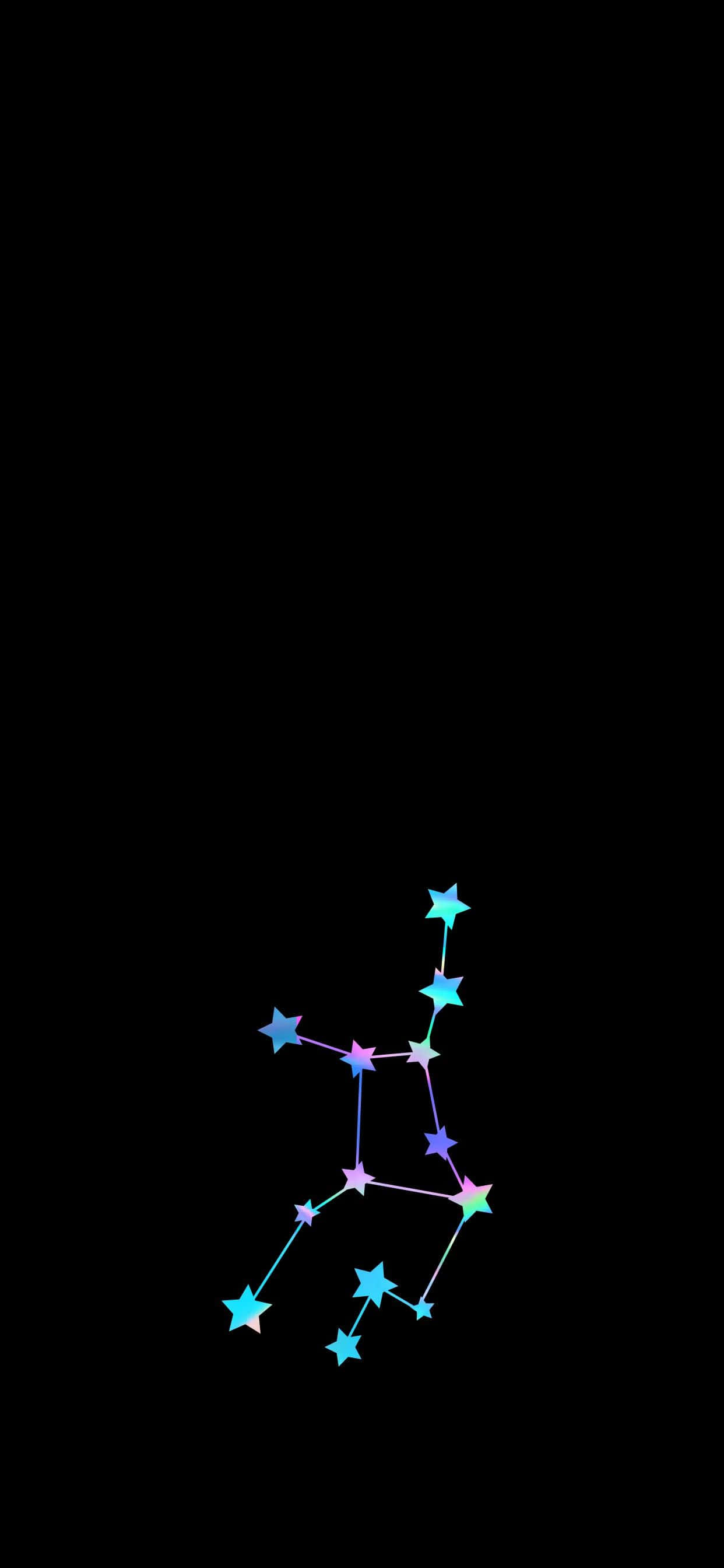 Minimalistiese Maagde-astrologie iPhone Muurpapier