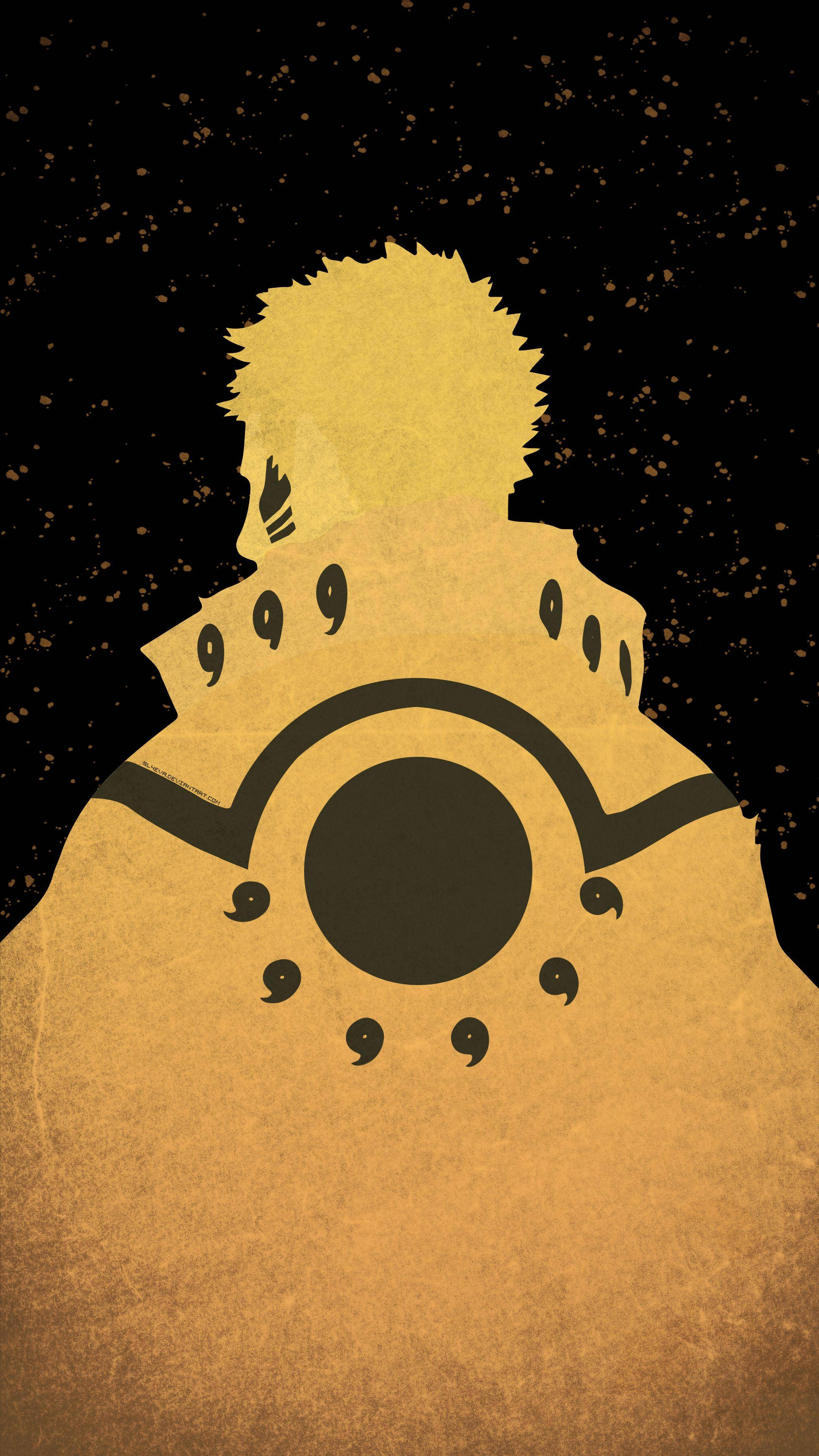 Minimalistiese Naruto Foon Muurpapier