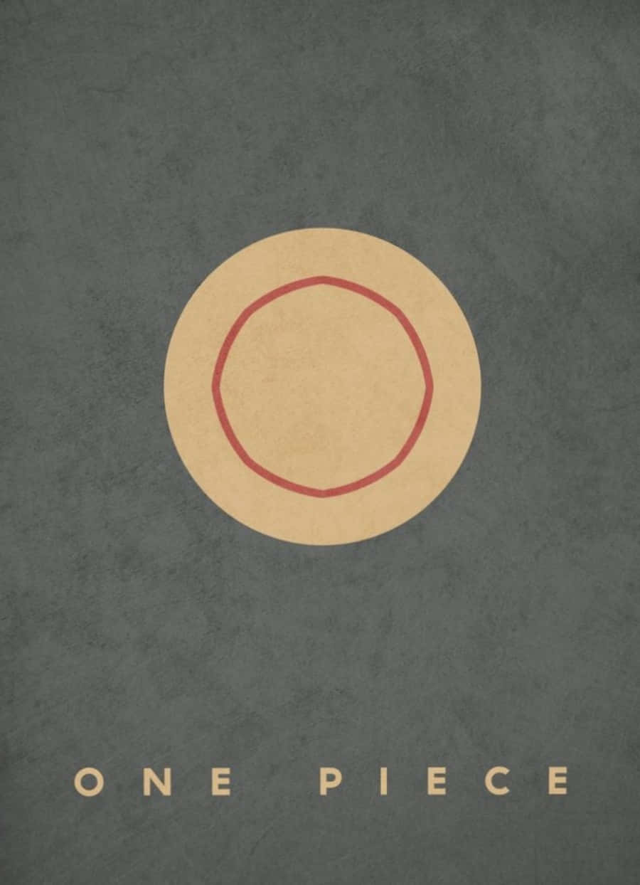 Minimalistiese One Piece Anime-plakkaat Muurpapier