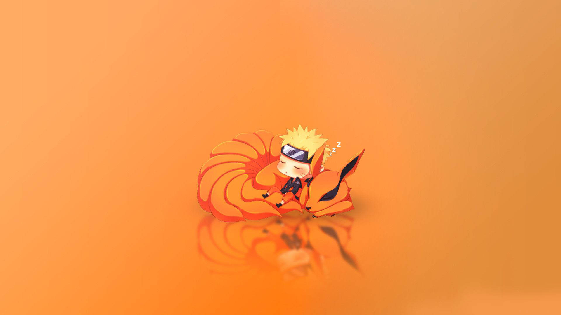 Minimalistiese Oulike Naruto Muurpapier