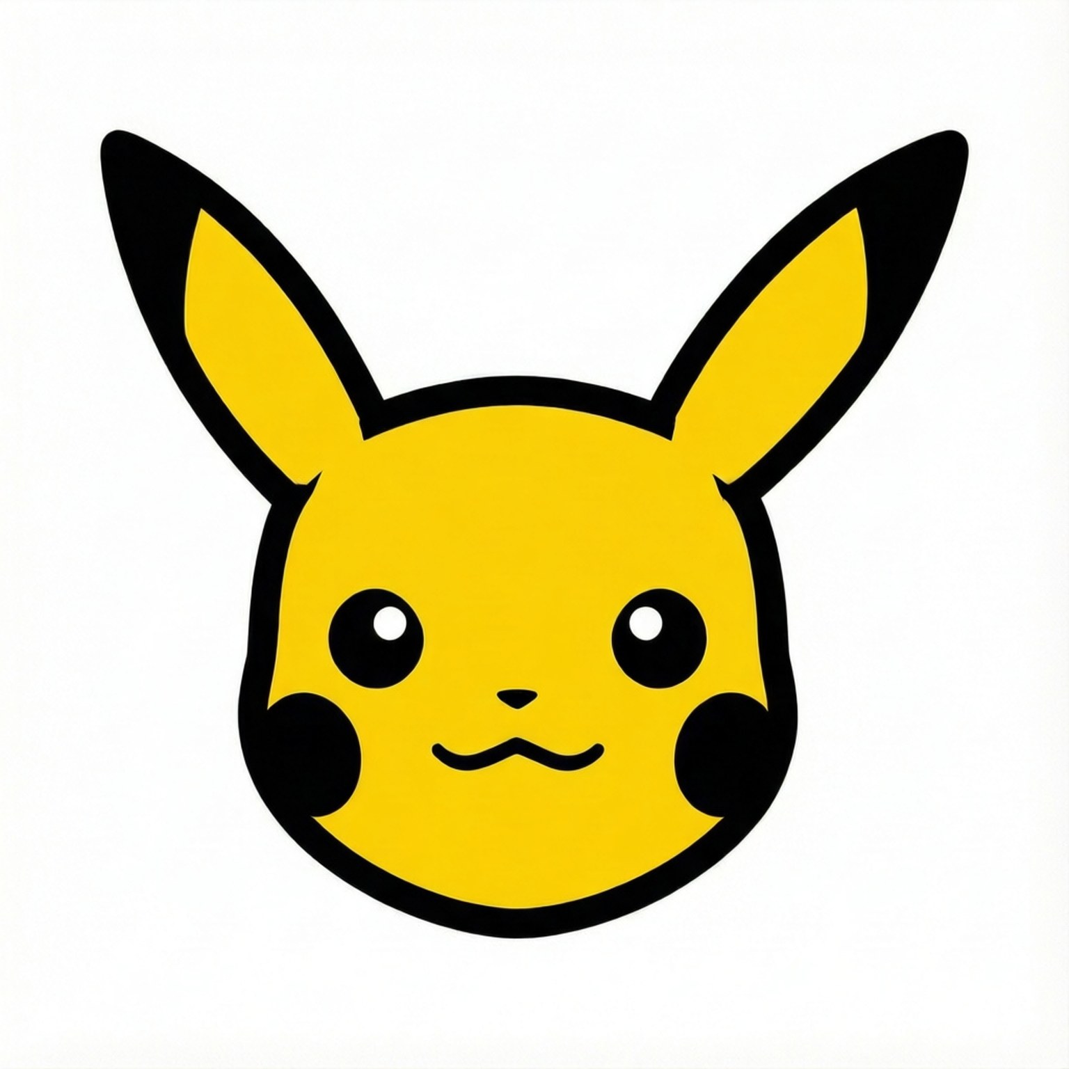Minimalistiese Pikachu Silhoeët Muurpapier