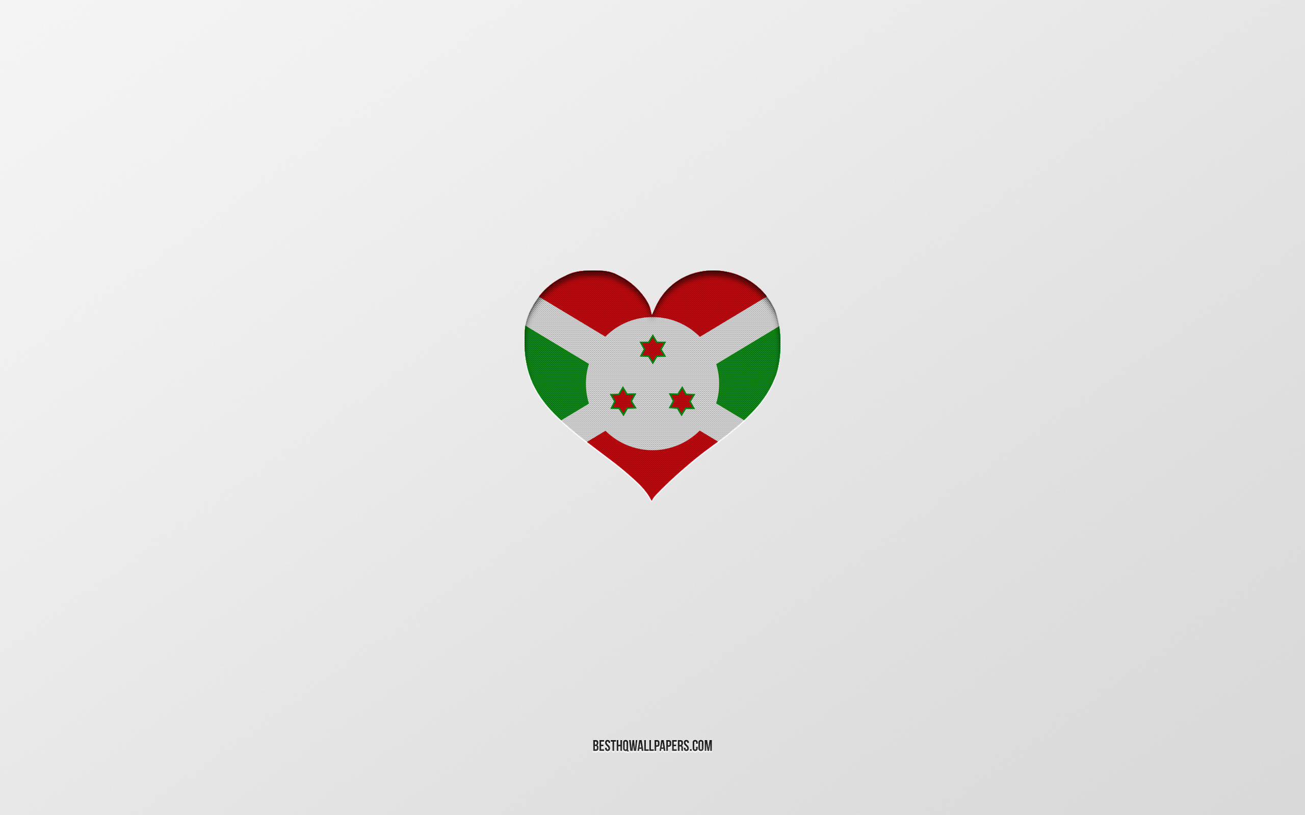 Minimalistiese Voorstelling van die Vlag van Burundi Muurpapier