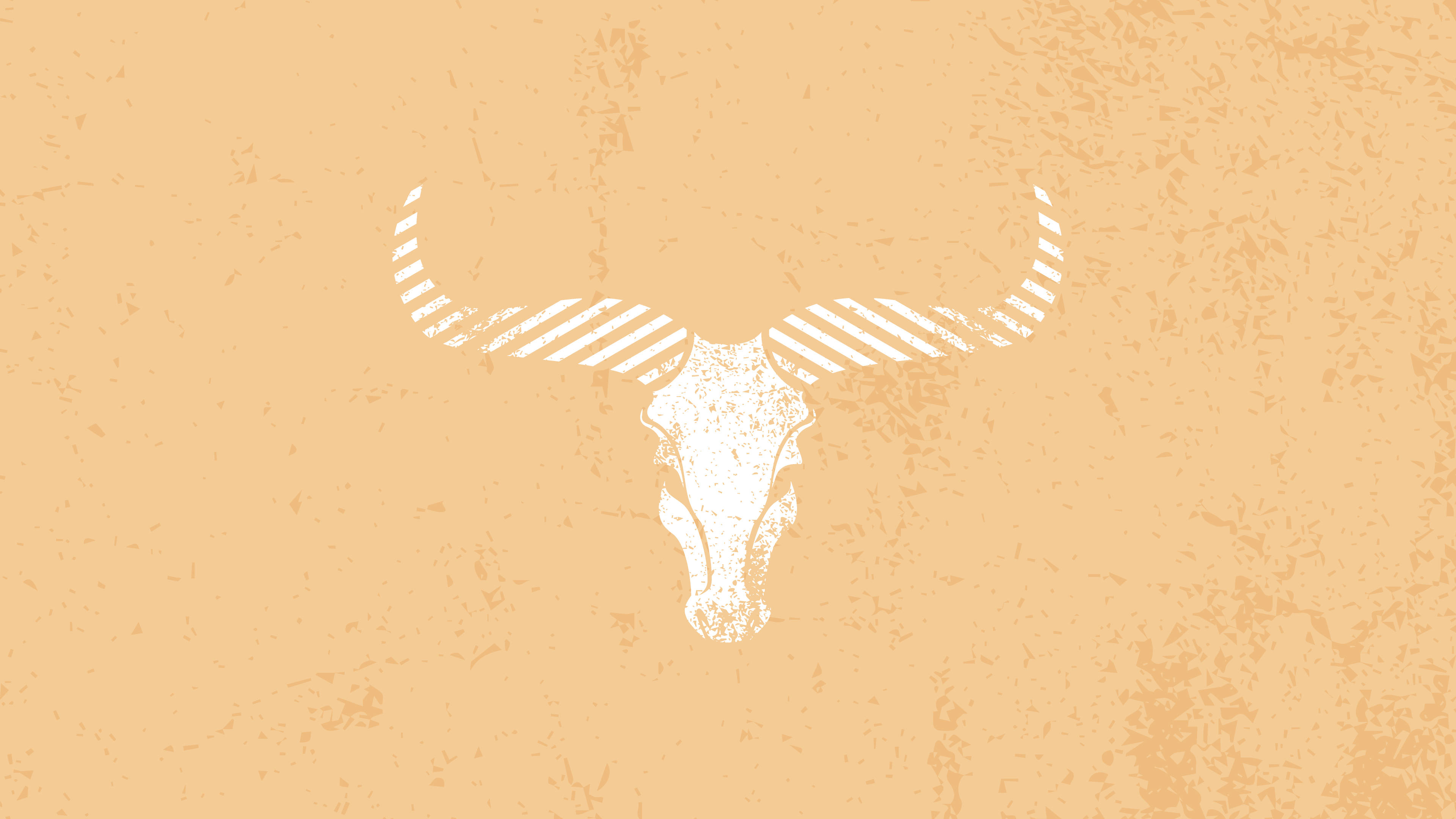 Minimalistiese Westerse Bul-estetika Muurpapier