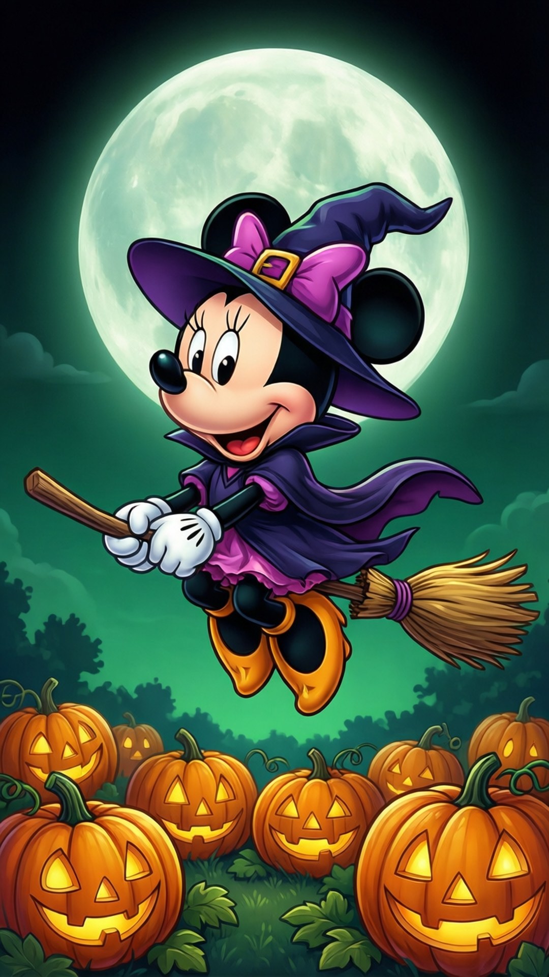 Minnie Heksvlug Muurpapier