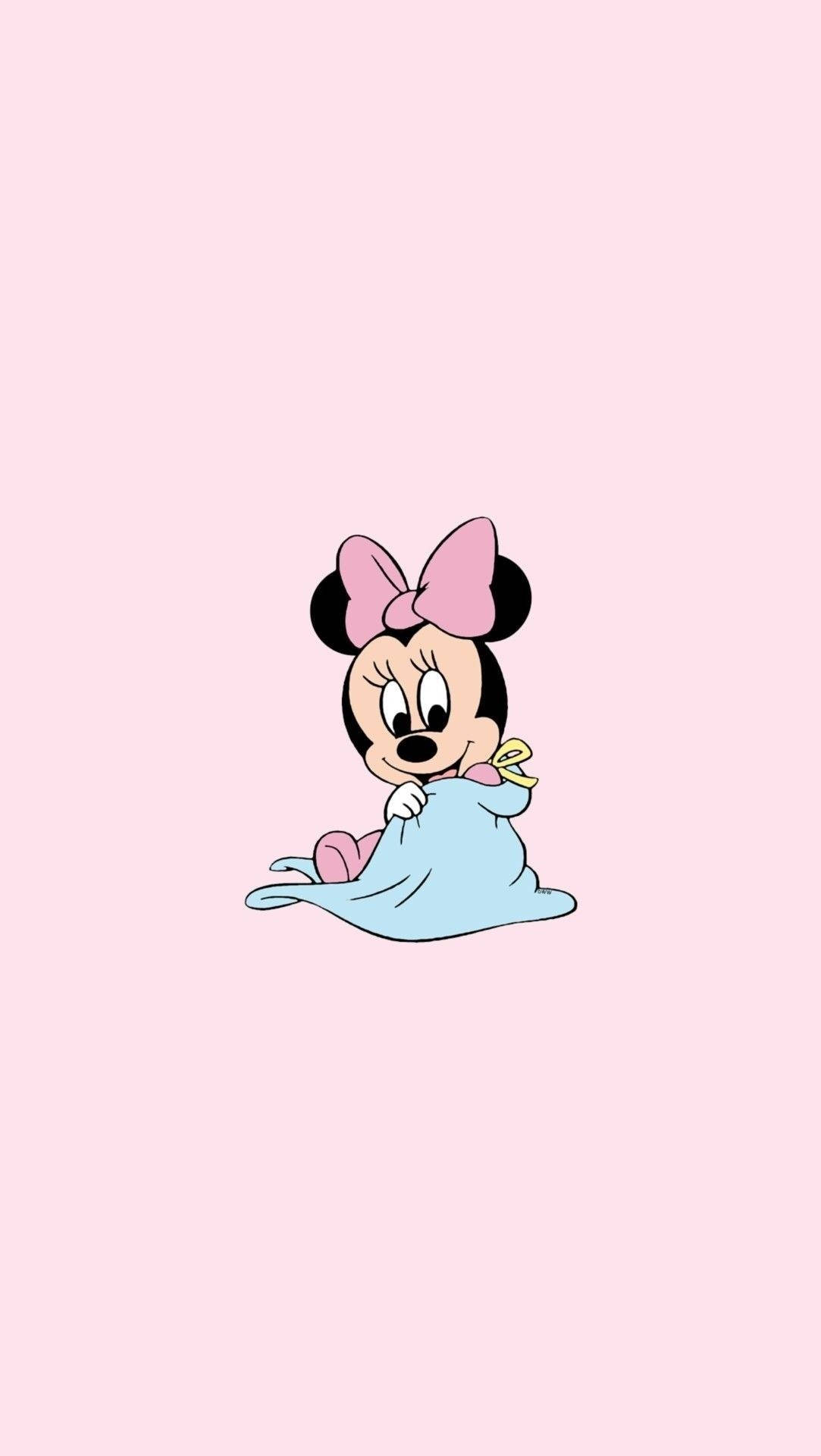 Minnie Muis Oulik iPhone Muurpapier