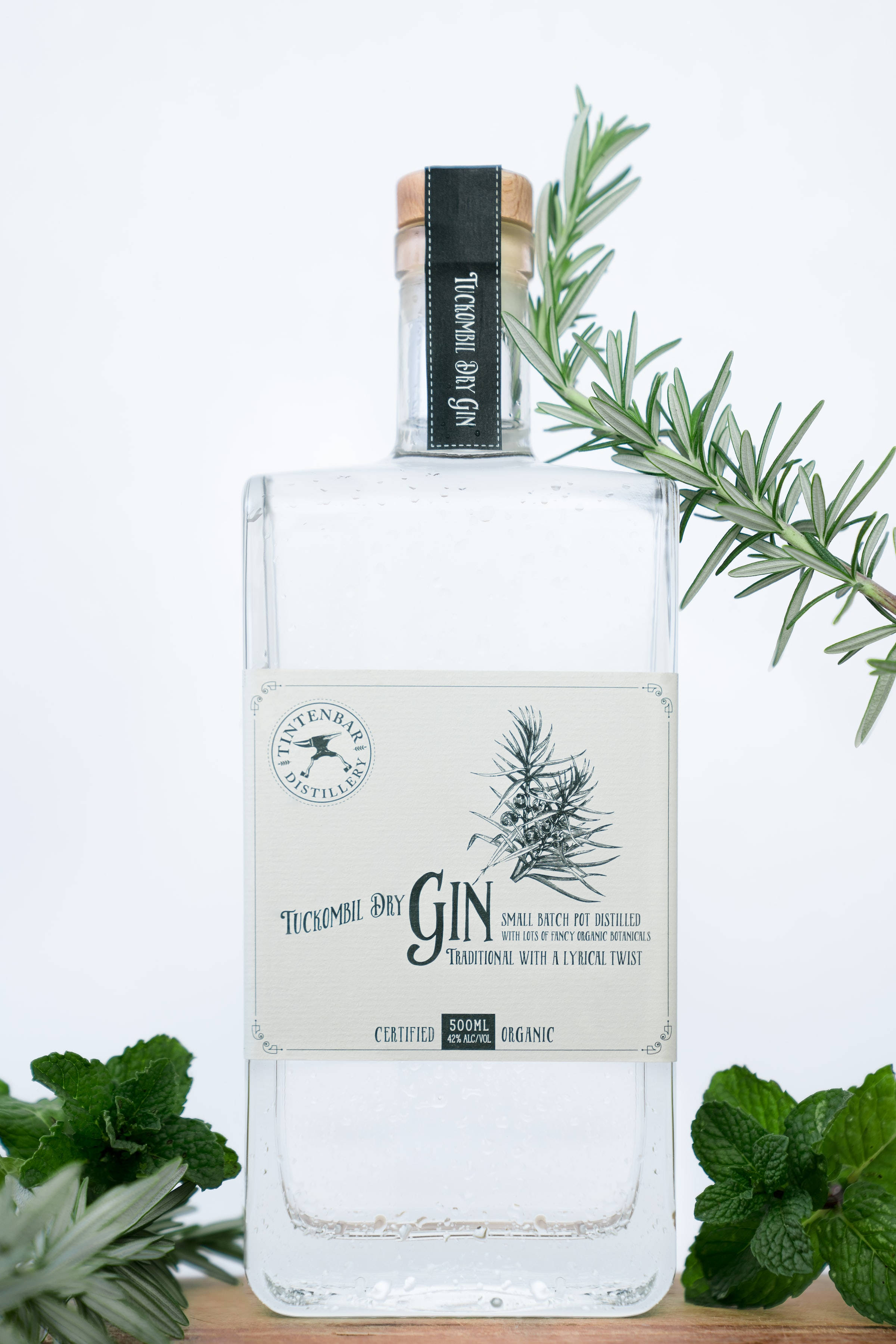 Mintblare Gin Muurpapier