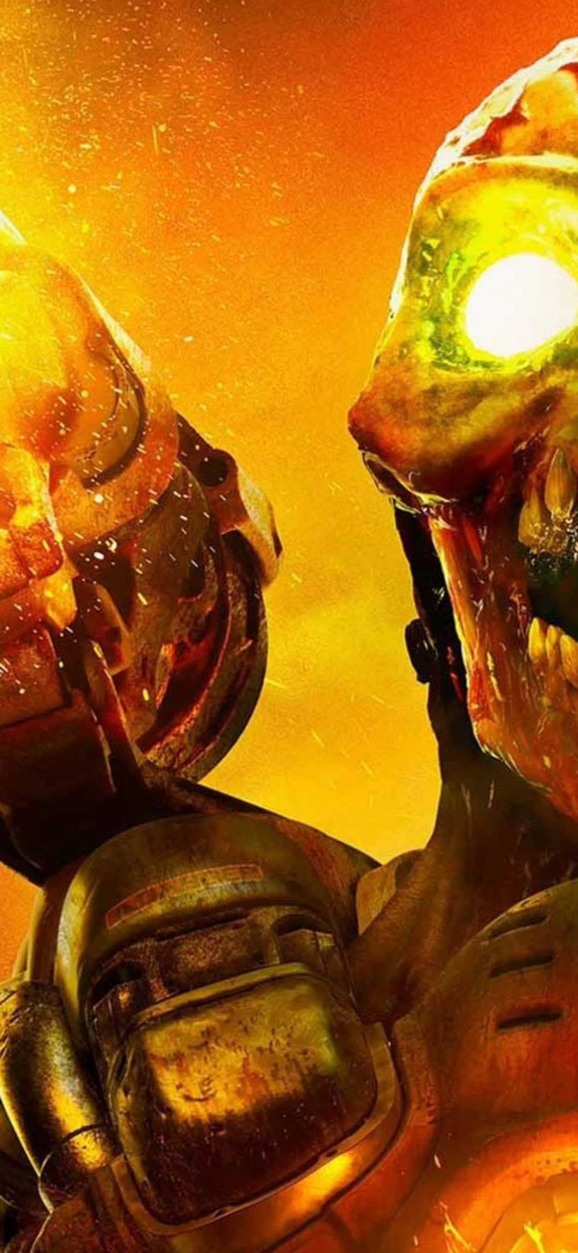 Missielwapen iPhone Xs Doom Agtergrond Muurpapier