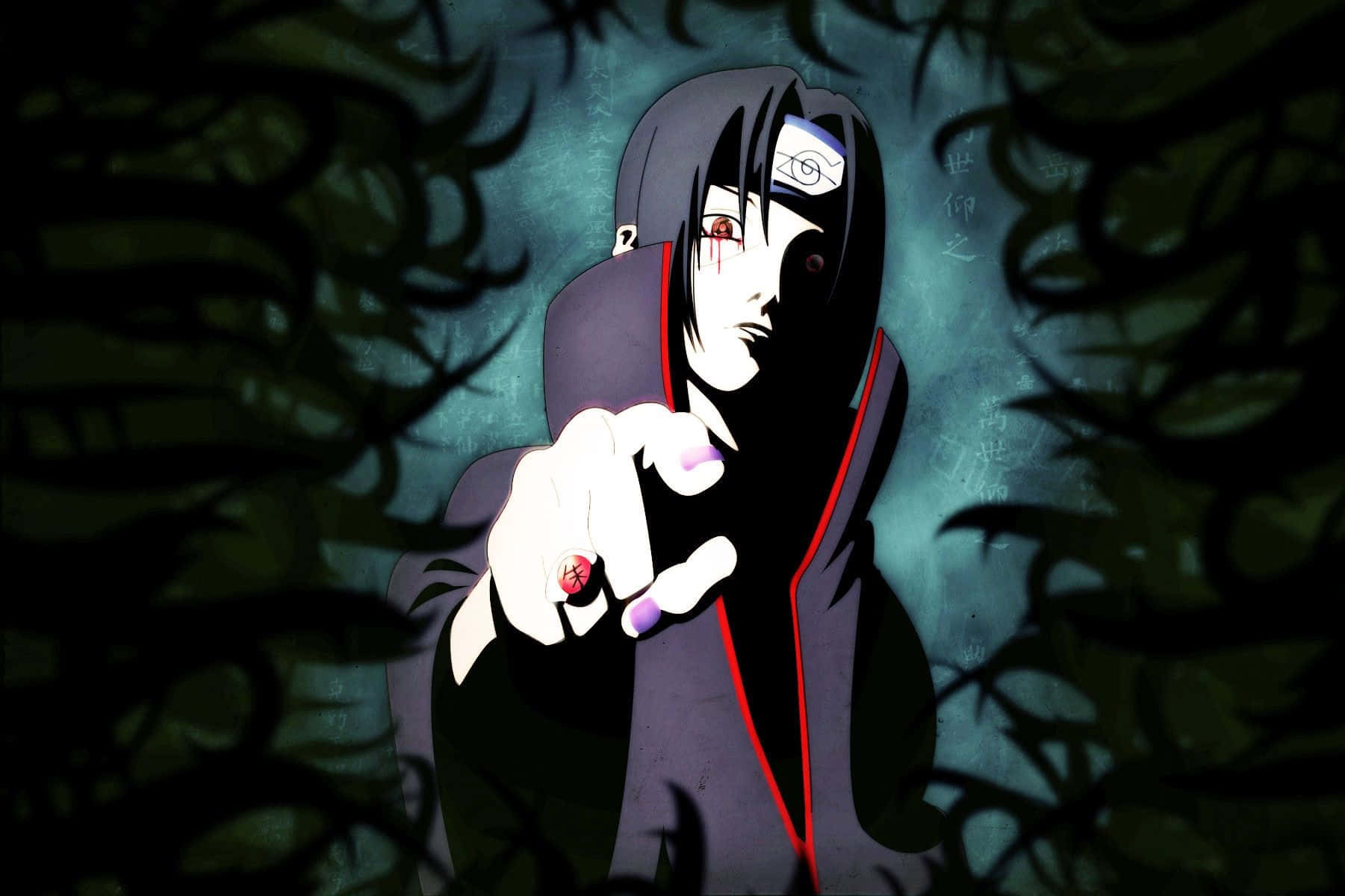 Misterieuse Intensiteit - Itachi Uchiha van die Naruto-reeks Muurpapier