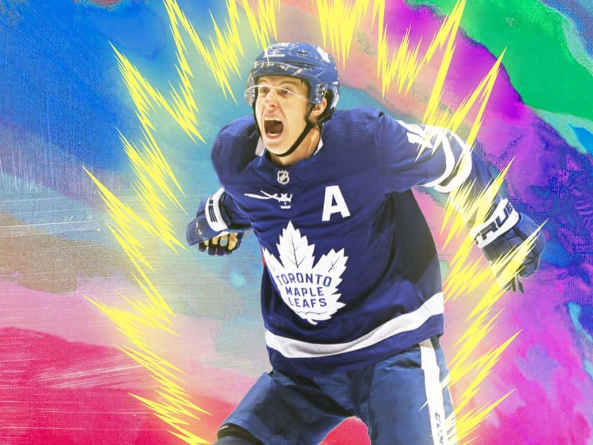 Mitchell Marner Super Saiyan Fan-kuns Muurpapier