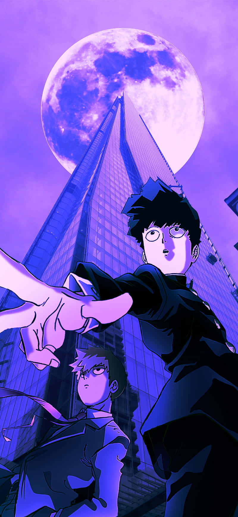 Mob Psycho Pers Prent Muurpapier