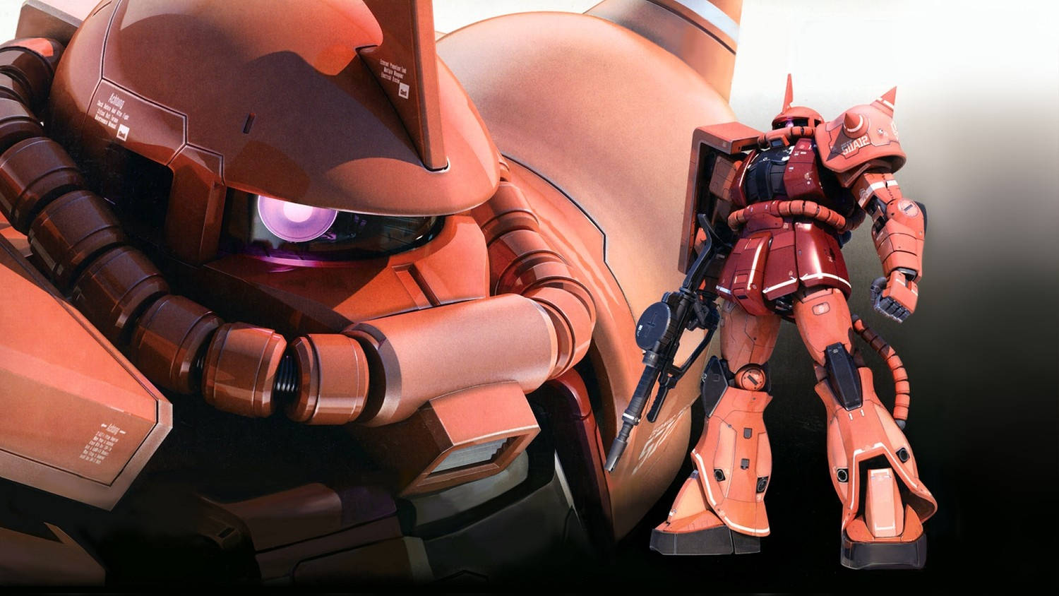 Mobiele Pak Gundam Medium en Volskoot — Gundam GIF Muurpapier