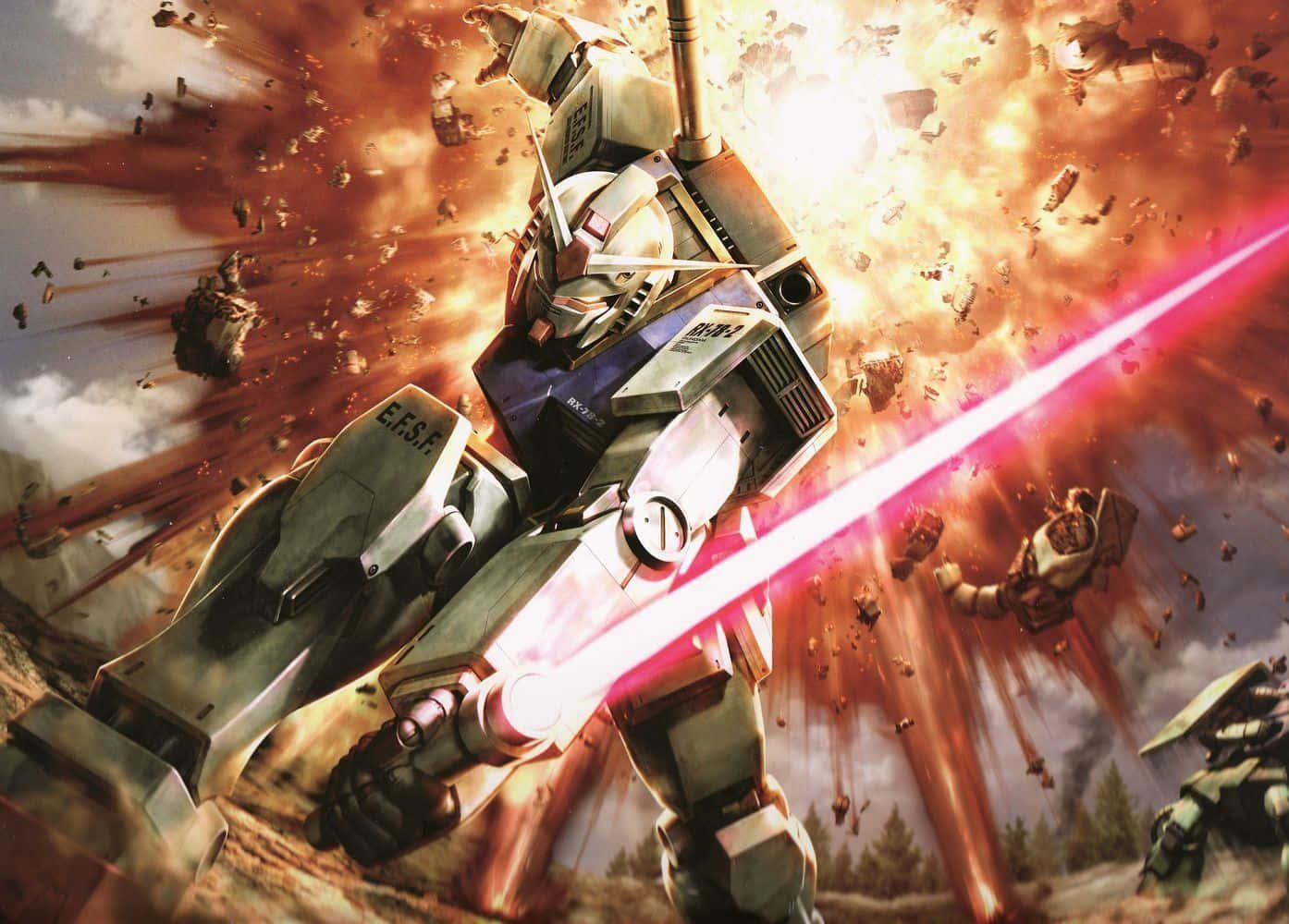 Mobile Suit Gundam - Die Bou van 'n Beter Toekoms Muurpapier