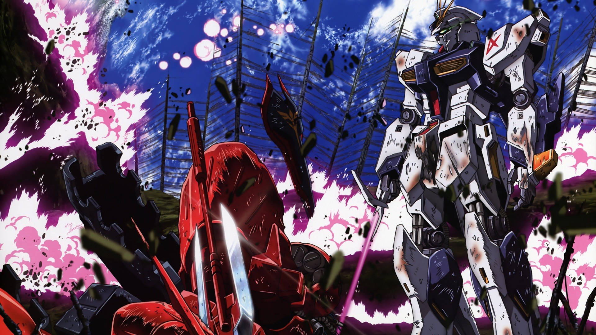 Mobile Suit Gundam Dodelike Geveg Muurpapier