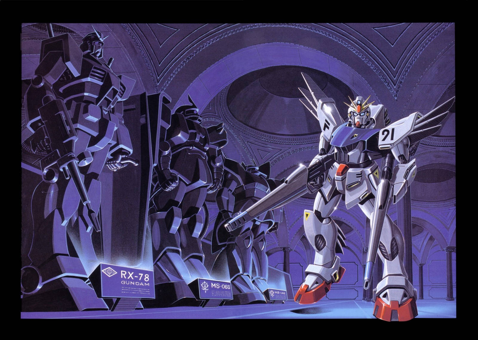 Mobile Suit Gundam F91-fliek Muurpapier