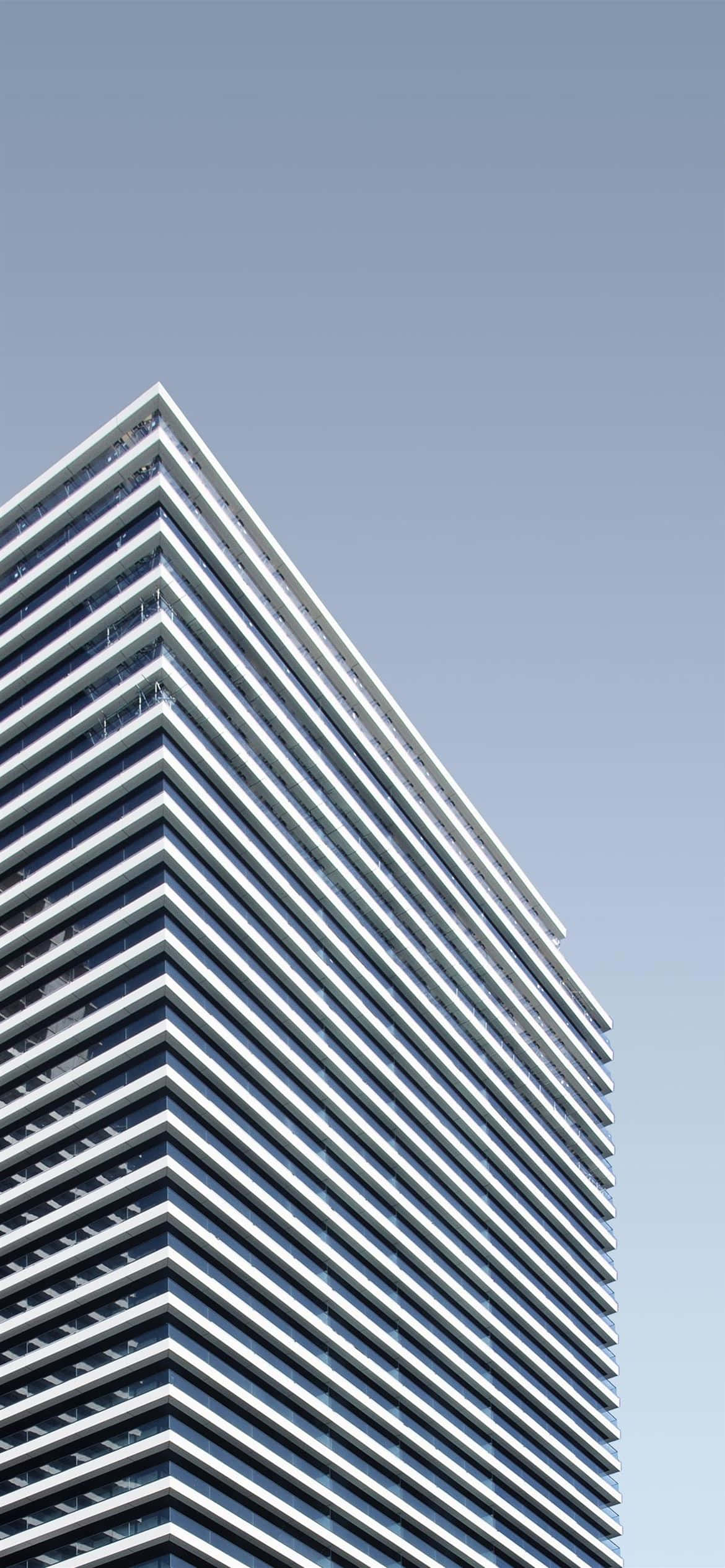 Moderne iPhone Canary Wharf-geboukompleks Muurpapier