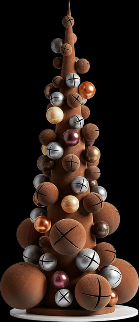 Moderne Sjokolade Kersboom Muurpapier