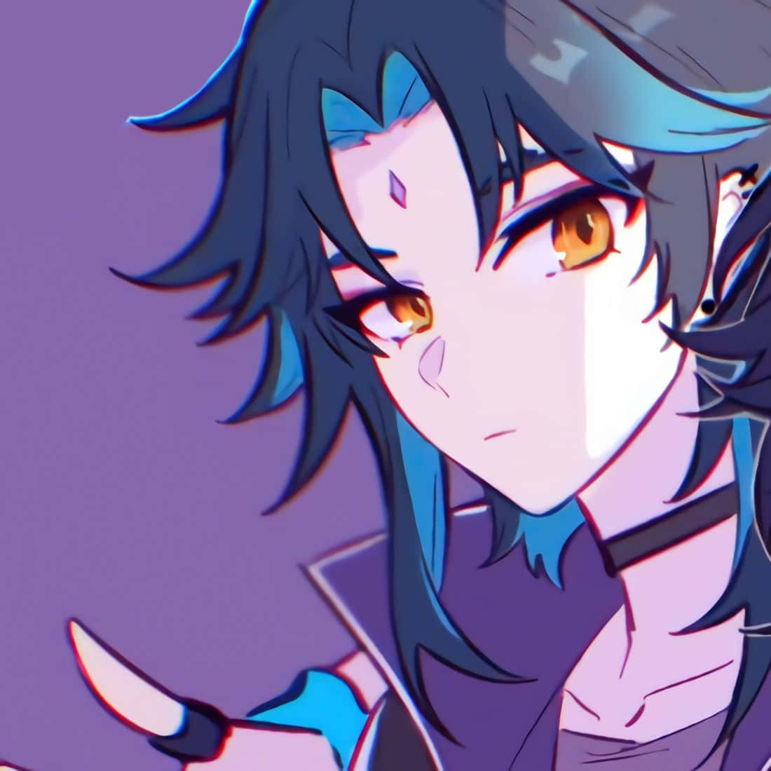 Moderne Xiao PFP wat wys Muurpapier