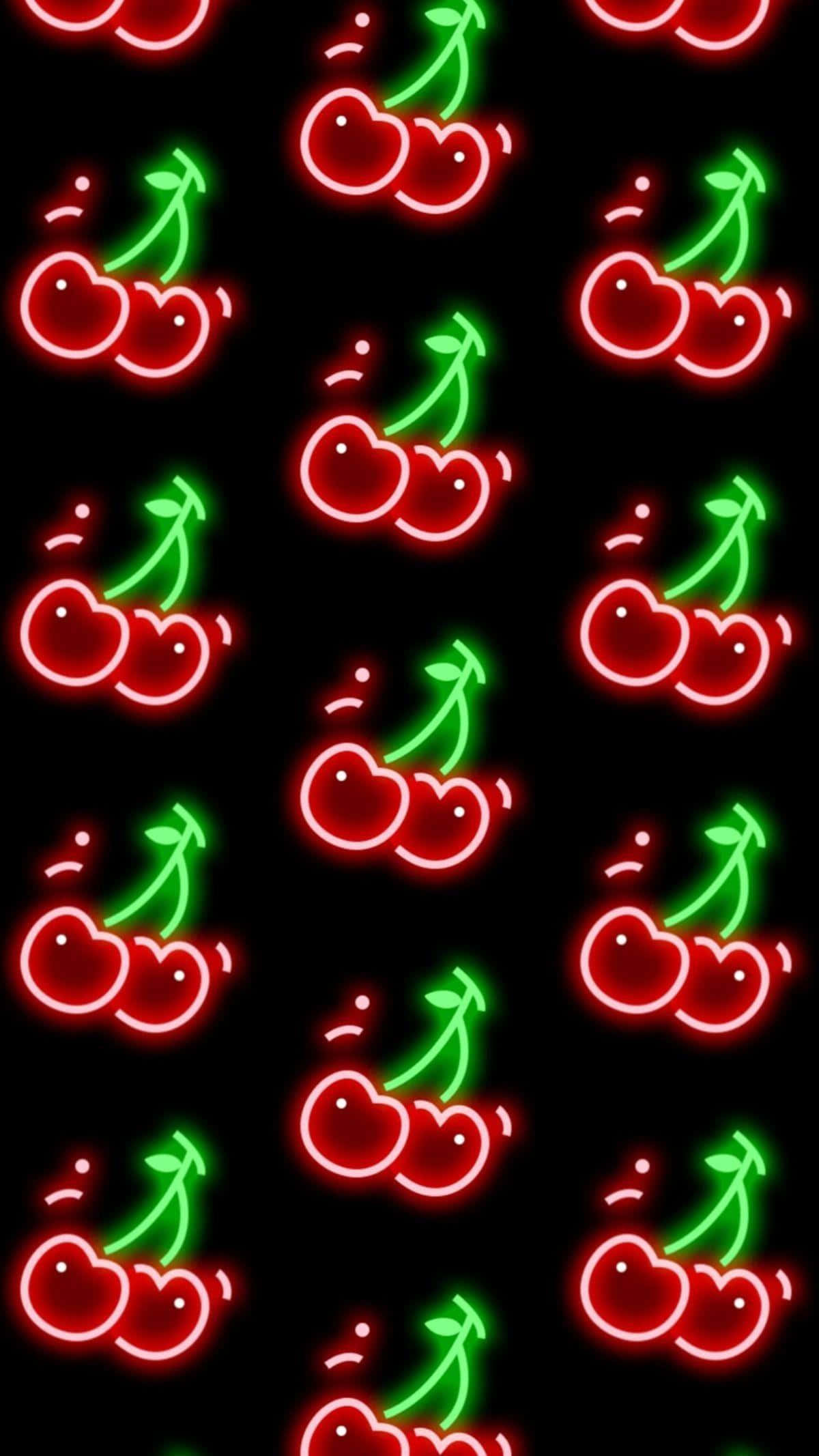 Modieuse Amoled Kersie Naatlose iPhone Muurpapier