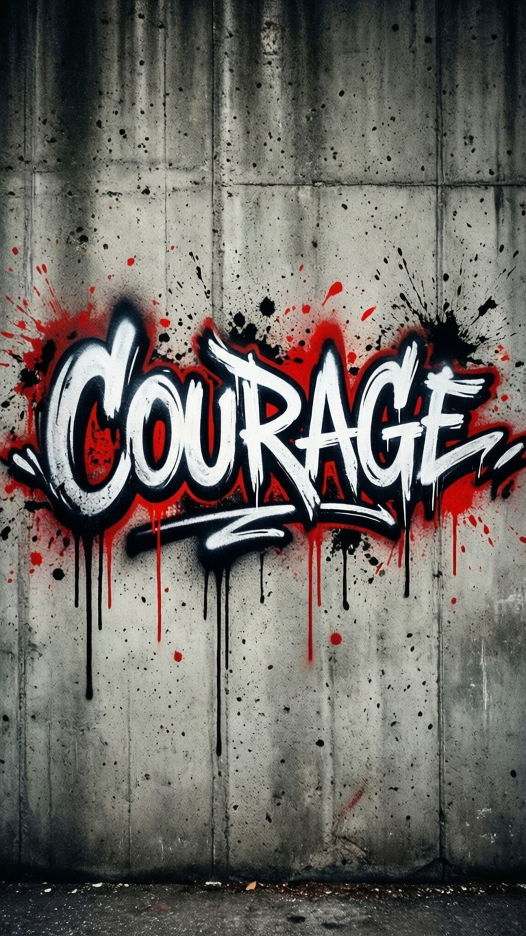 Moed Graffiti Muurpapier