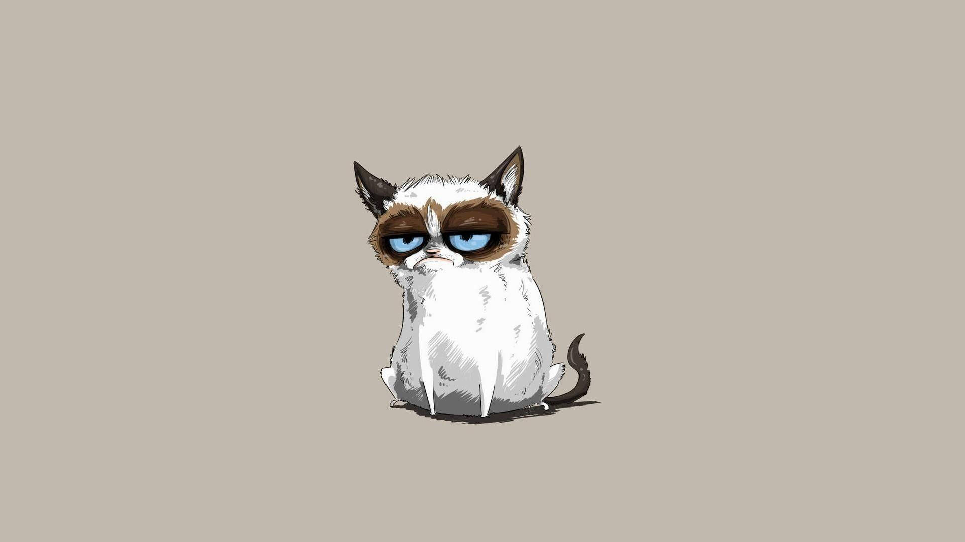 Moeg Strokiesprentkat Muurpapier
