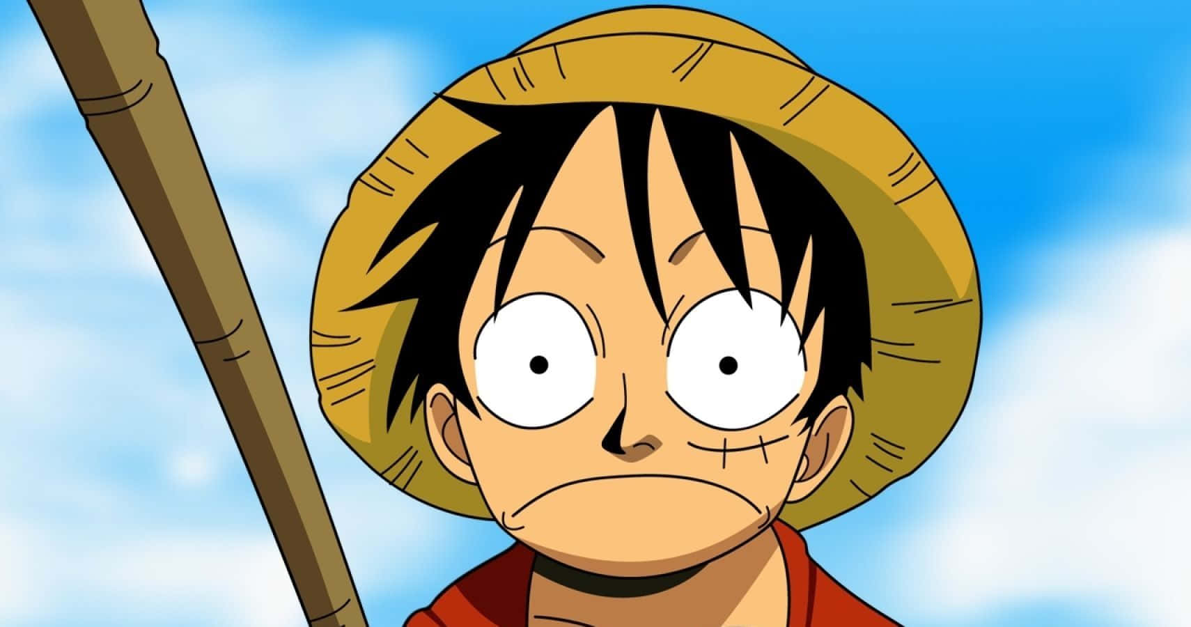Monkey D. Luffy lei die Strooihoed-pirate na oorwinning Muurpapier