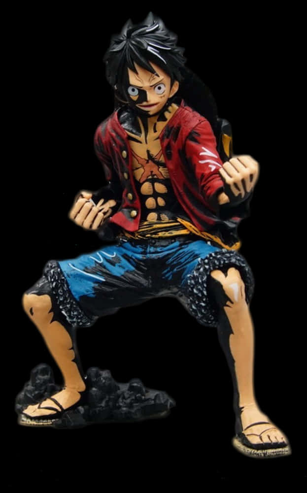 Monkey D Luffy One Piece Figuur Muurpapier