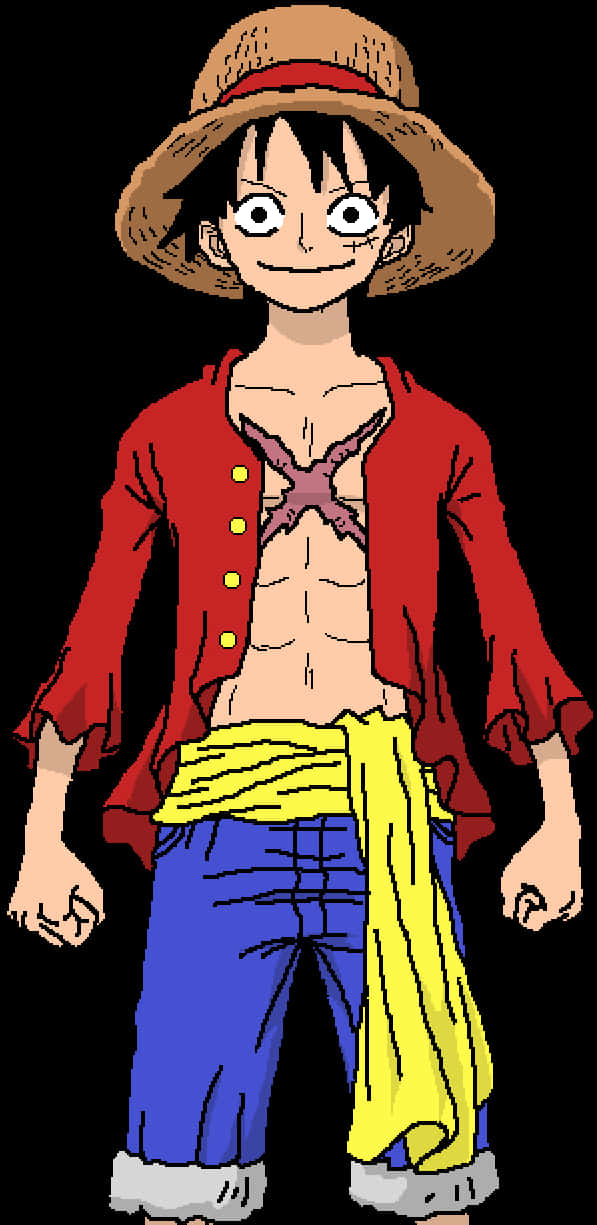 Monkey D Luffy One Piece Karakter Muurpapier