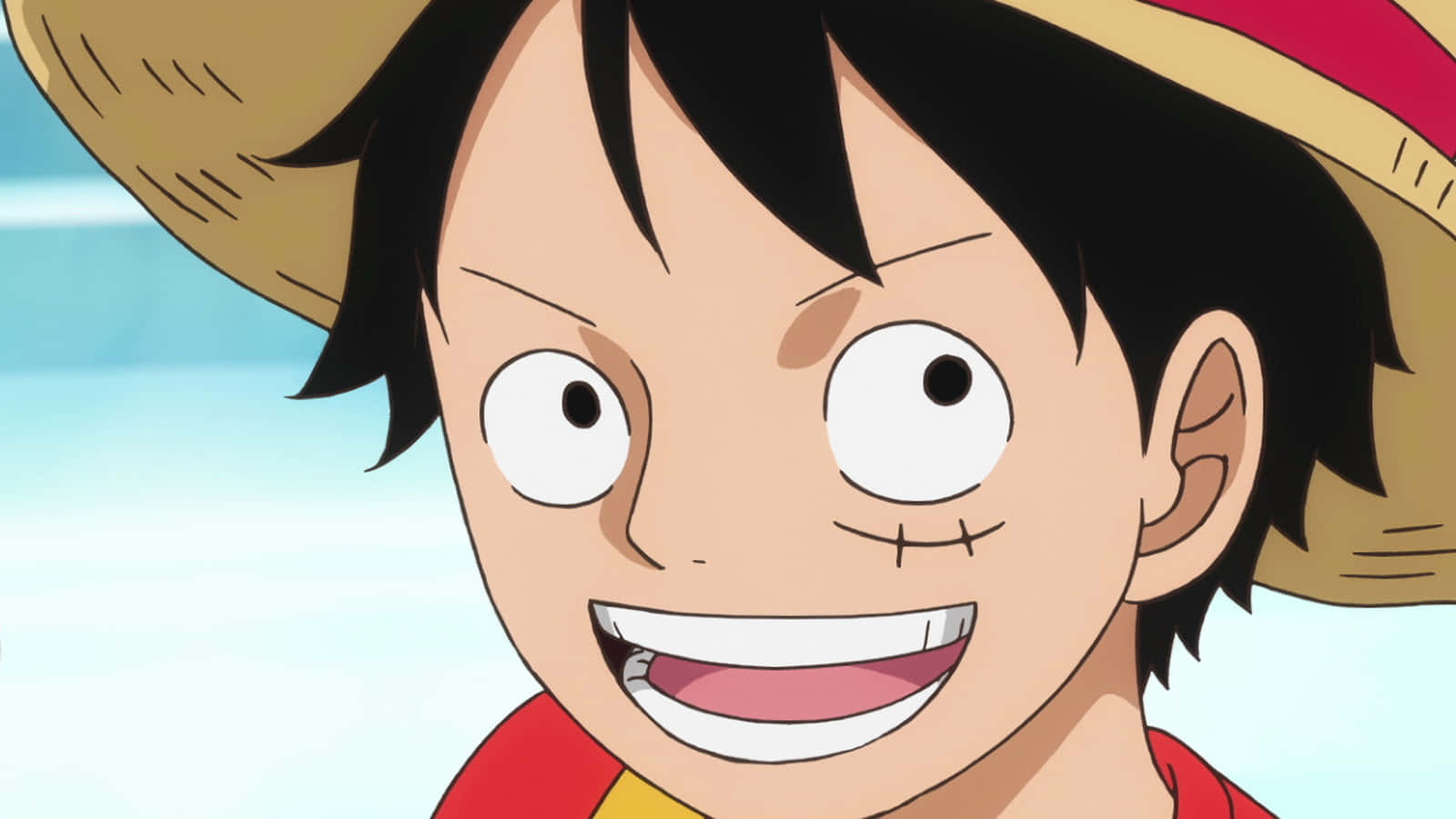 Monkey D. Luffy wat sy lot as die Piratekoning ontdek het Muurpapier