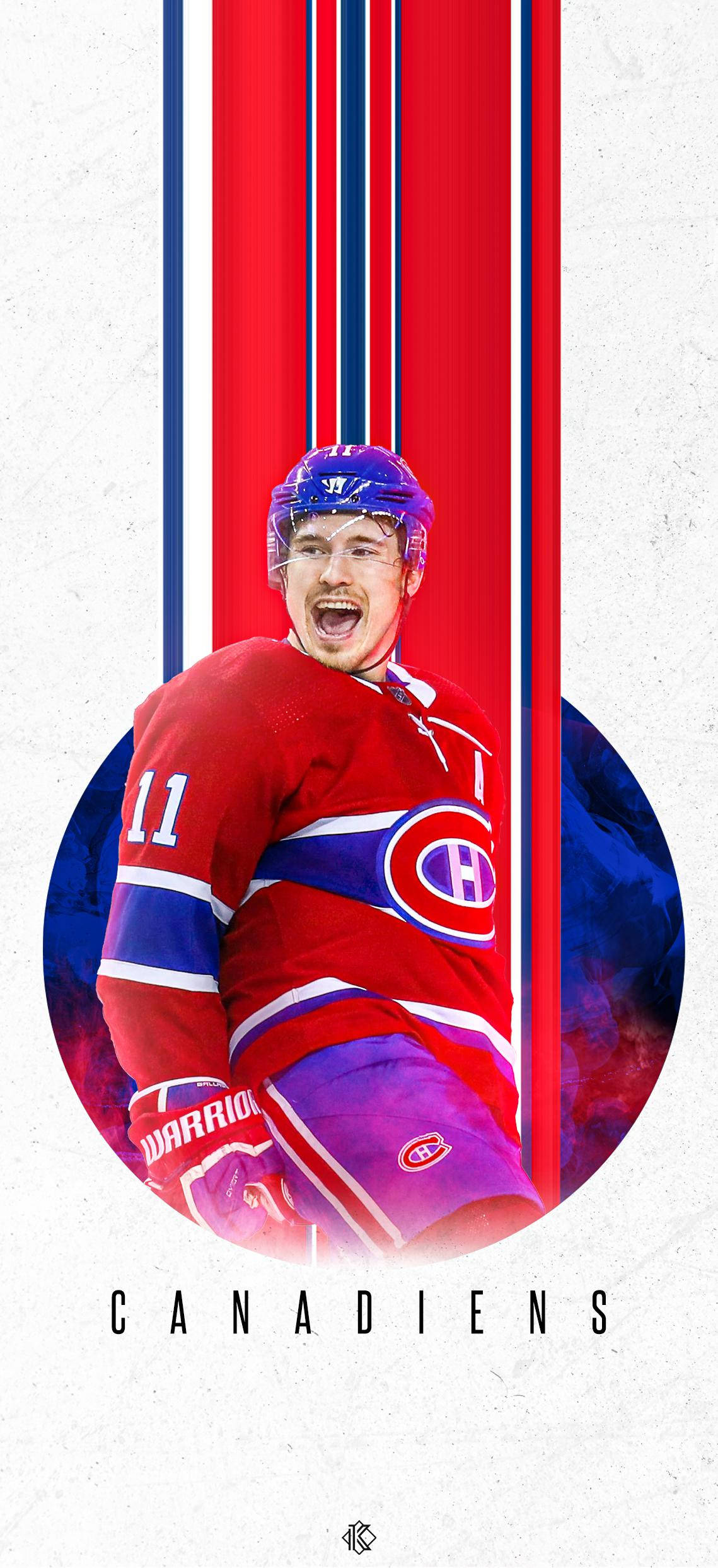 Montreal Canadiens #11 Gallagher Muurpapier