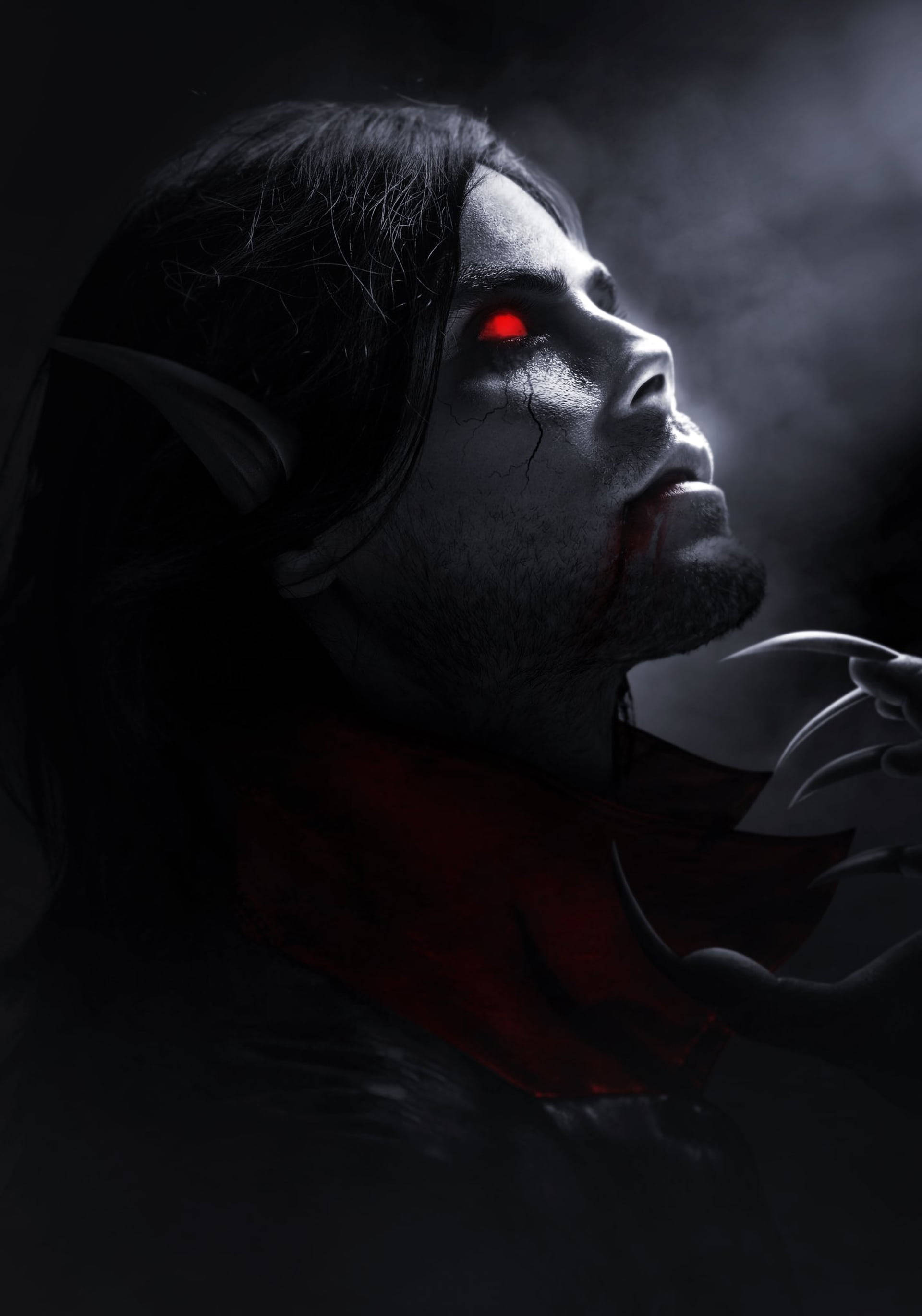 Morbius Gloeiende Oë Muurpapier