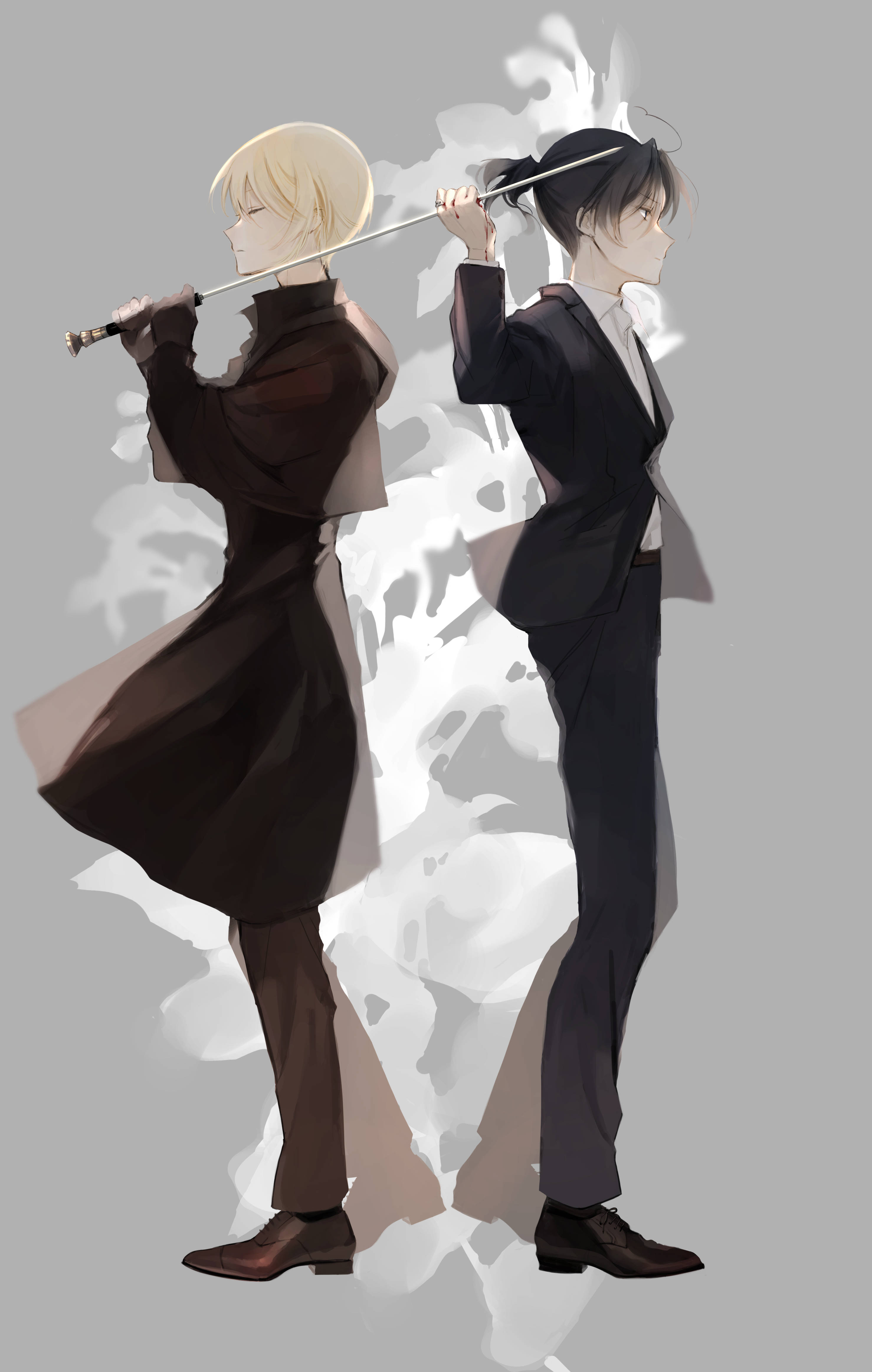 Moriarty the Patriot William en Sherlock Fan-kuns Muurpapier