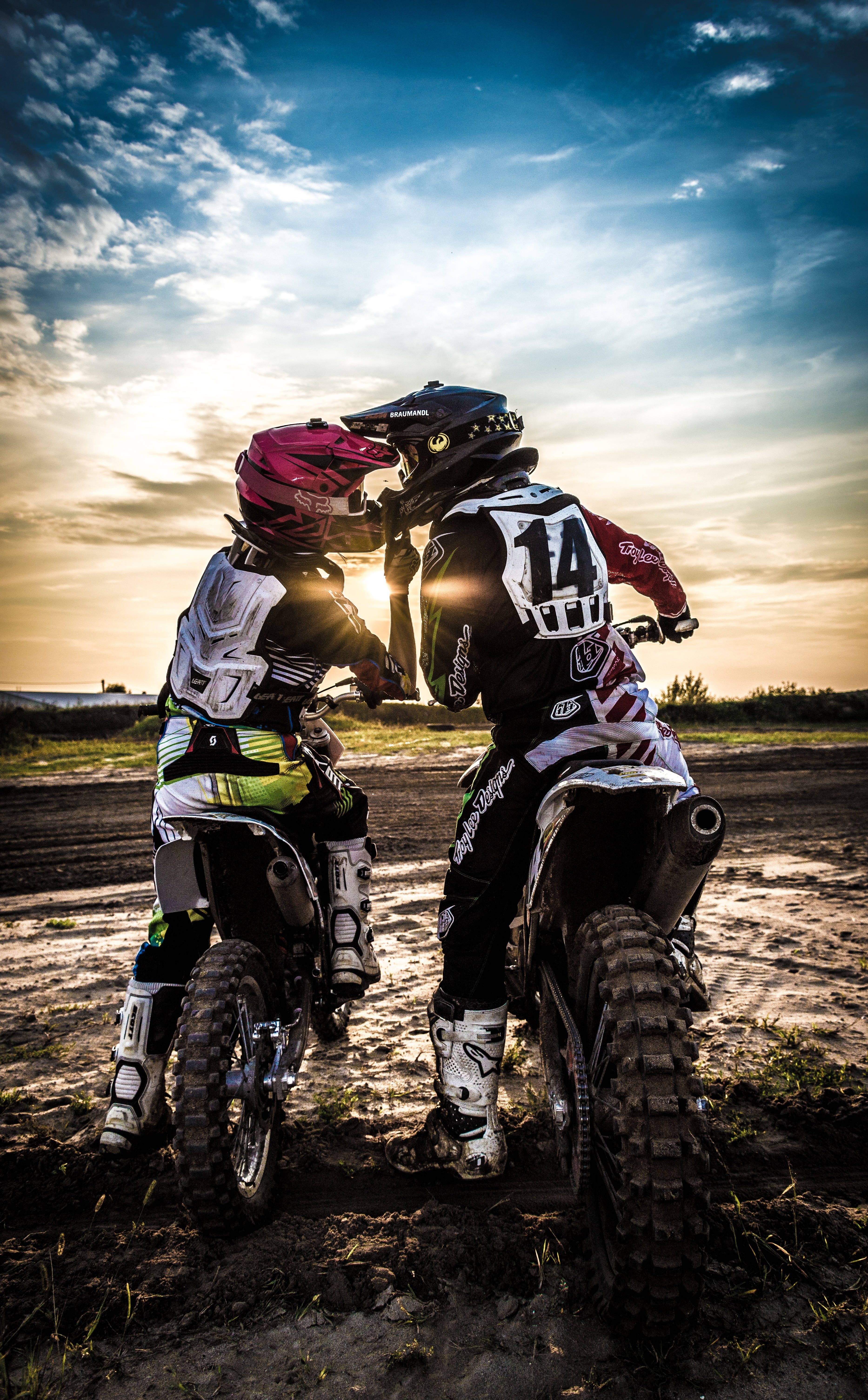 Motocross Ryers Praat Muurpapier