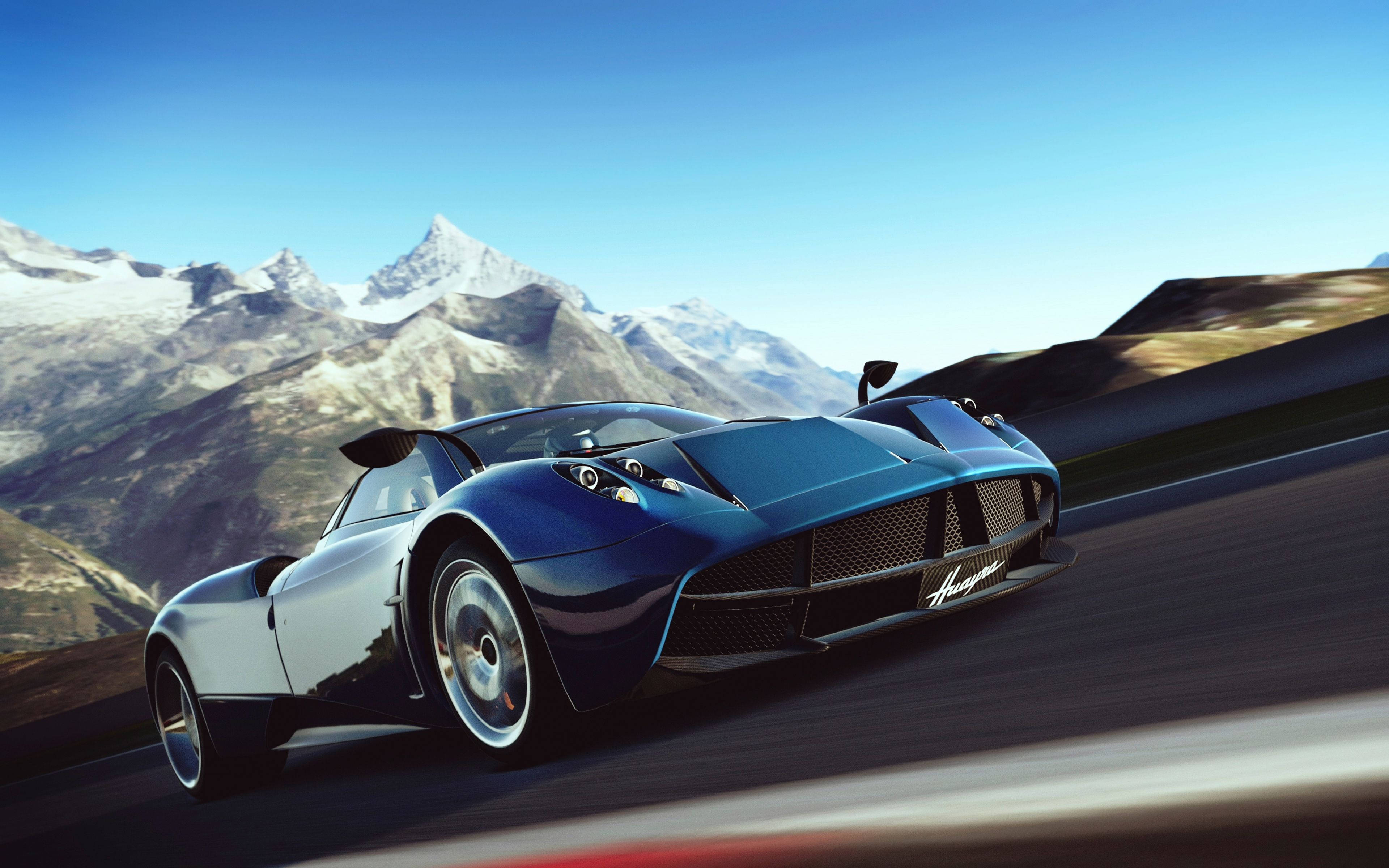 Motor 4K Pagani Huayra Muurpapier