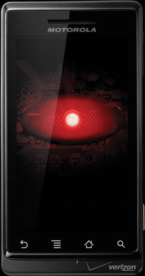 Motorola Android Foon Rooi Oog Agtergrond Muurpapier