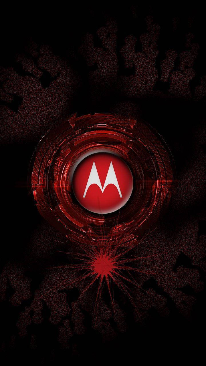 Motorola Donkerrooi Muurpapier