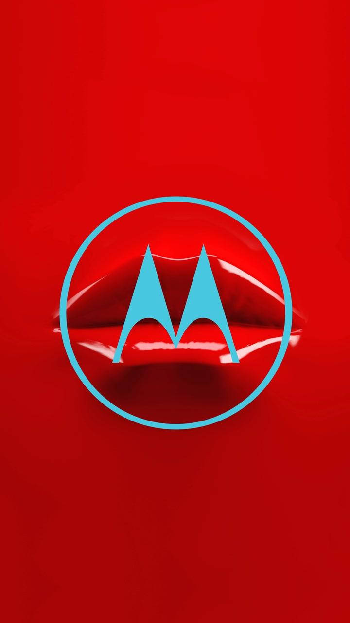 Motorola Rooi Lippe Muurpapier