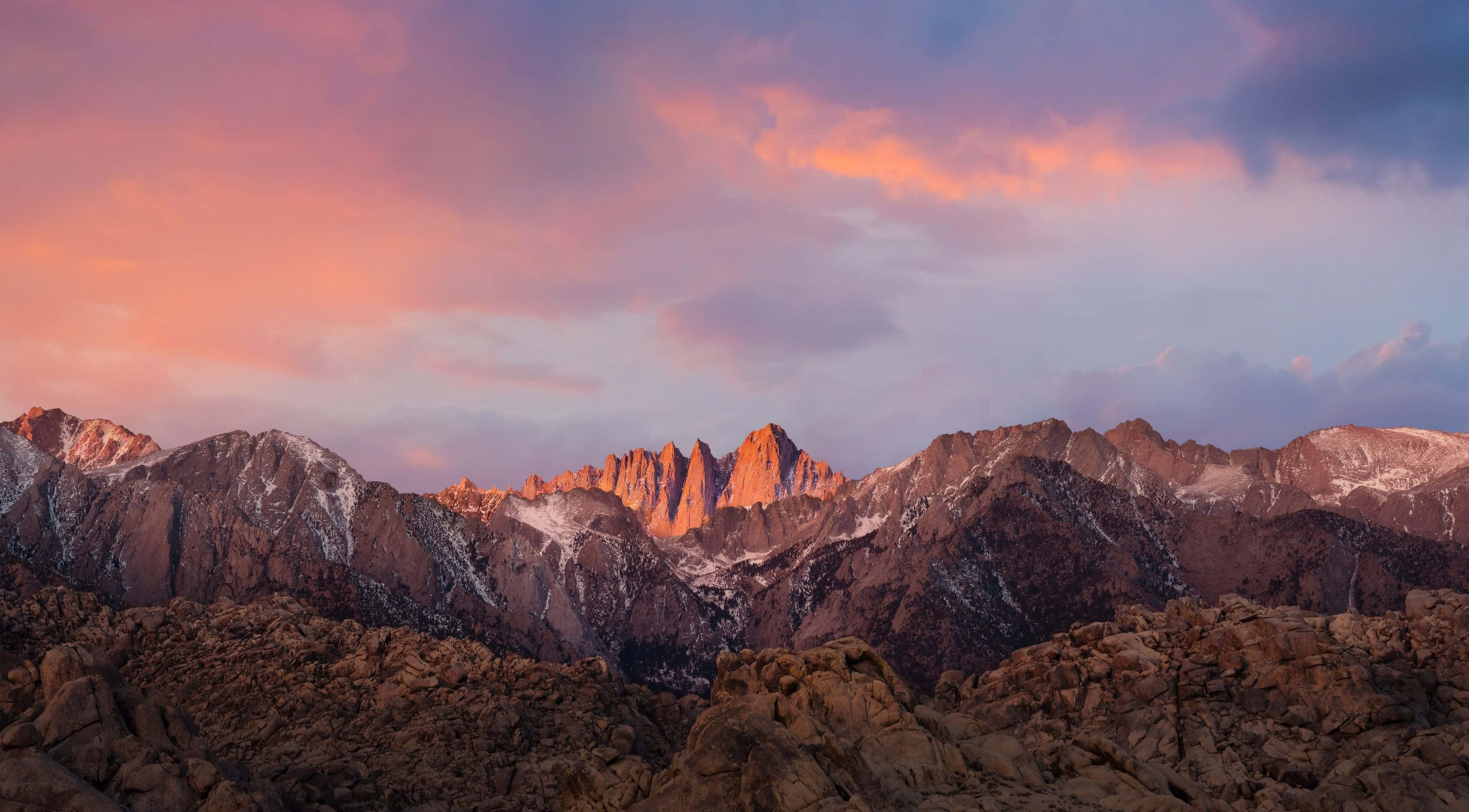Mount Whitney Bergpiek MacBook Standaard Muurpapier