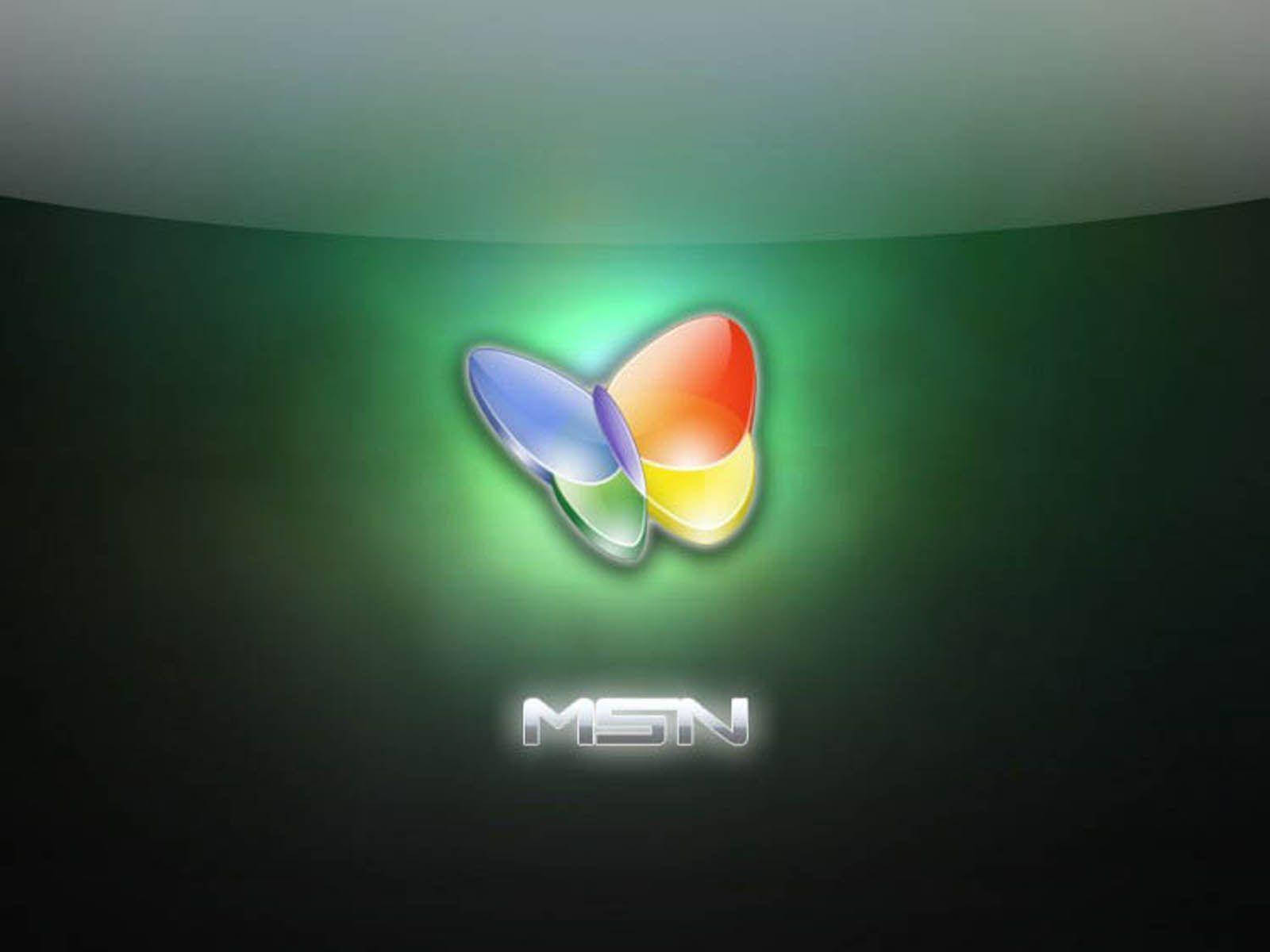 MSN Groen Neonligte Muurpapier