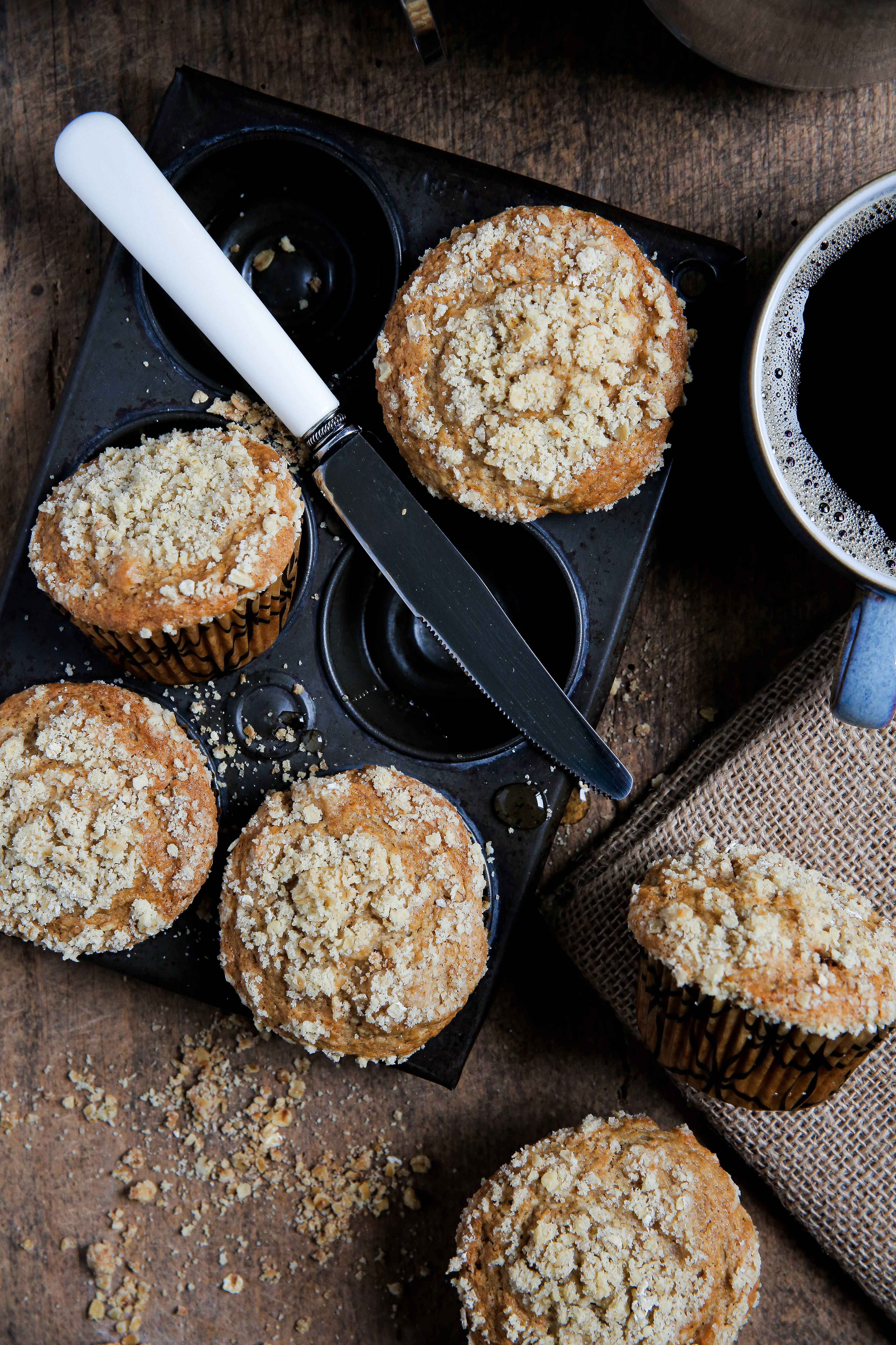 Muffins met Hawer Muurpapier