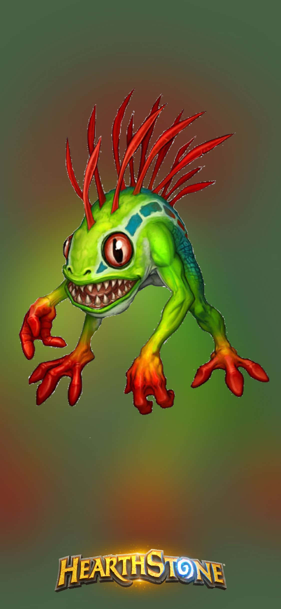 Murloc iPhone XS Hearthstone-agtergrond Muurpapier