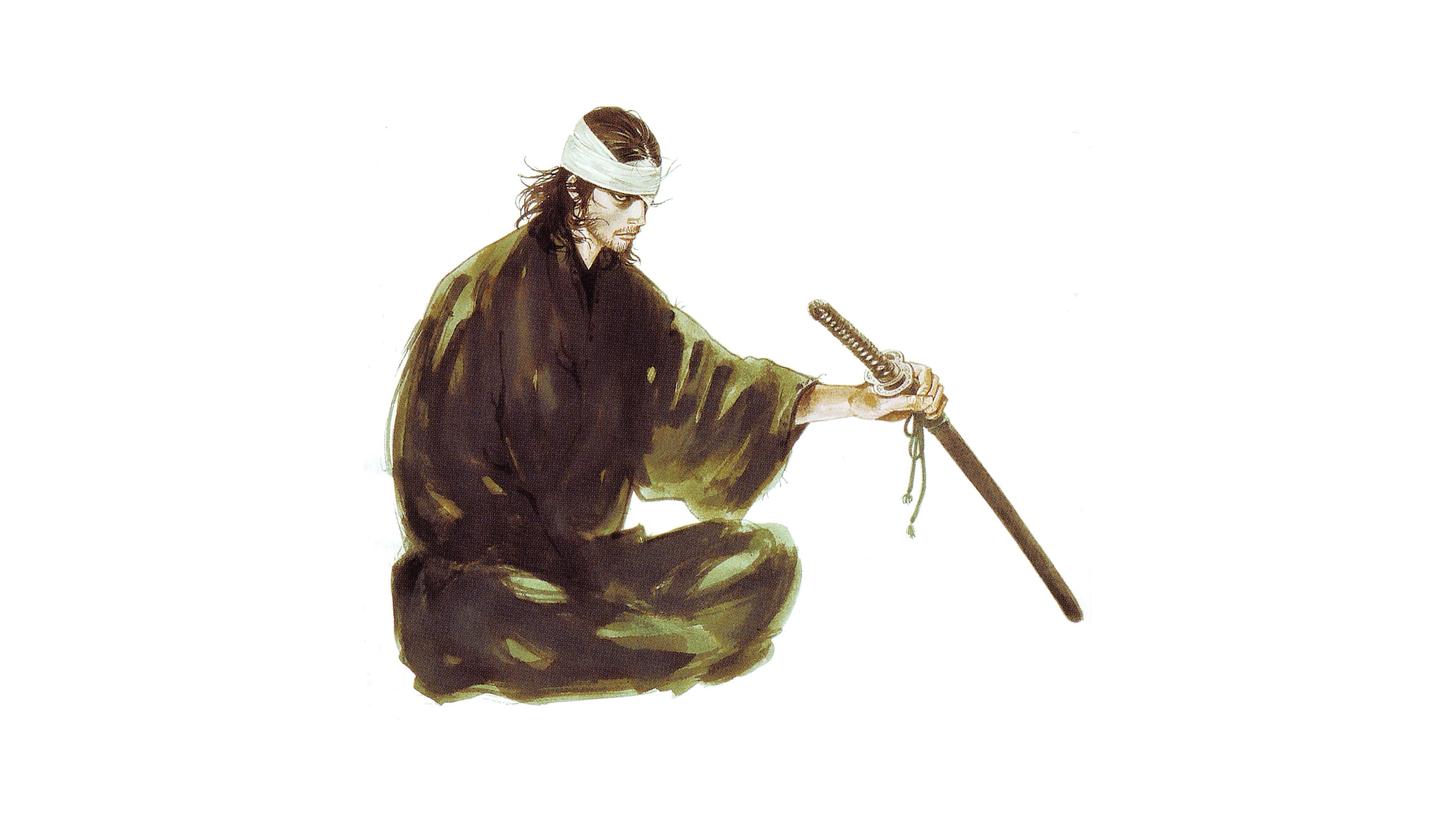 Musashi Vagabond wat Swaard Vashou Muurpapier
