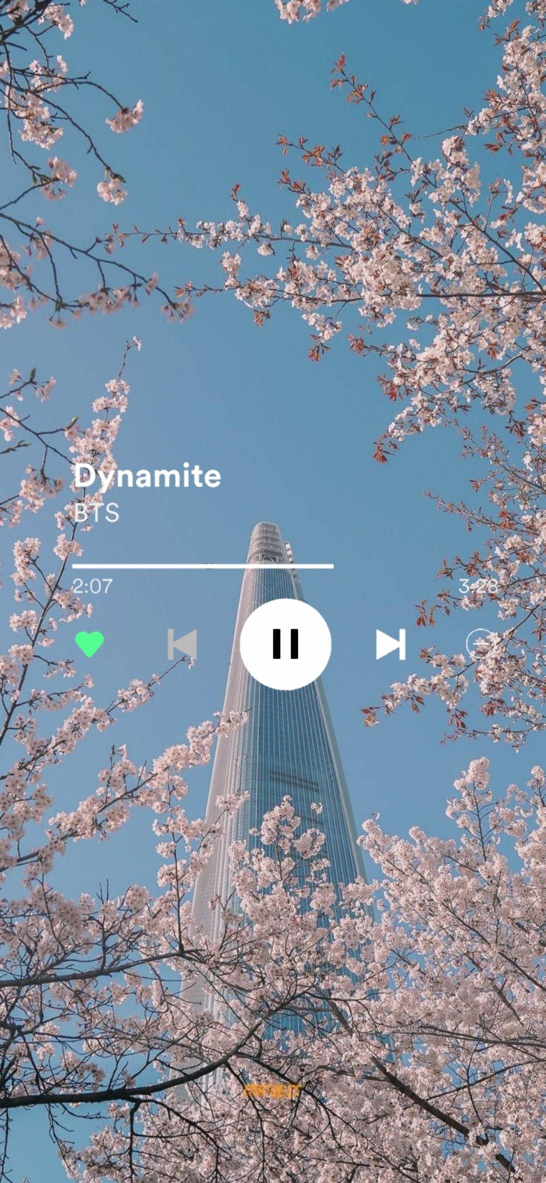 Musiek Estetiese BTS Dynamite Muurpapier