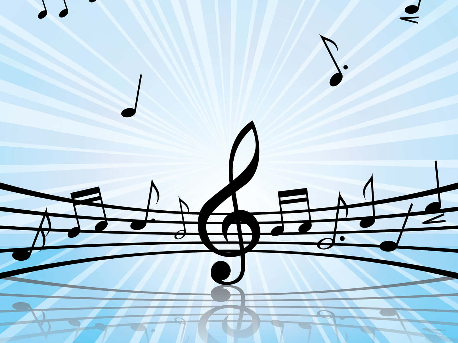 Musieksimbole PowerPoint HD Agtergrond Muurpapier