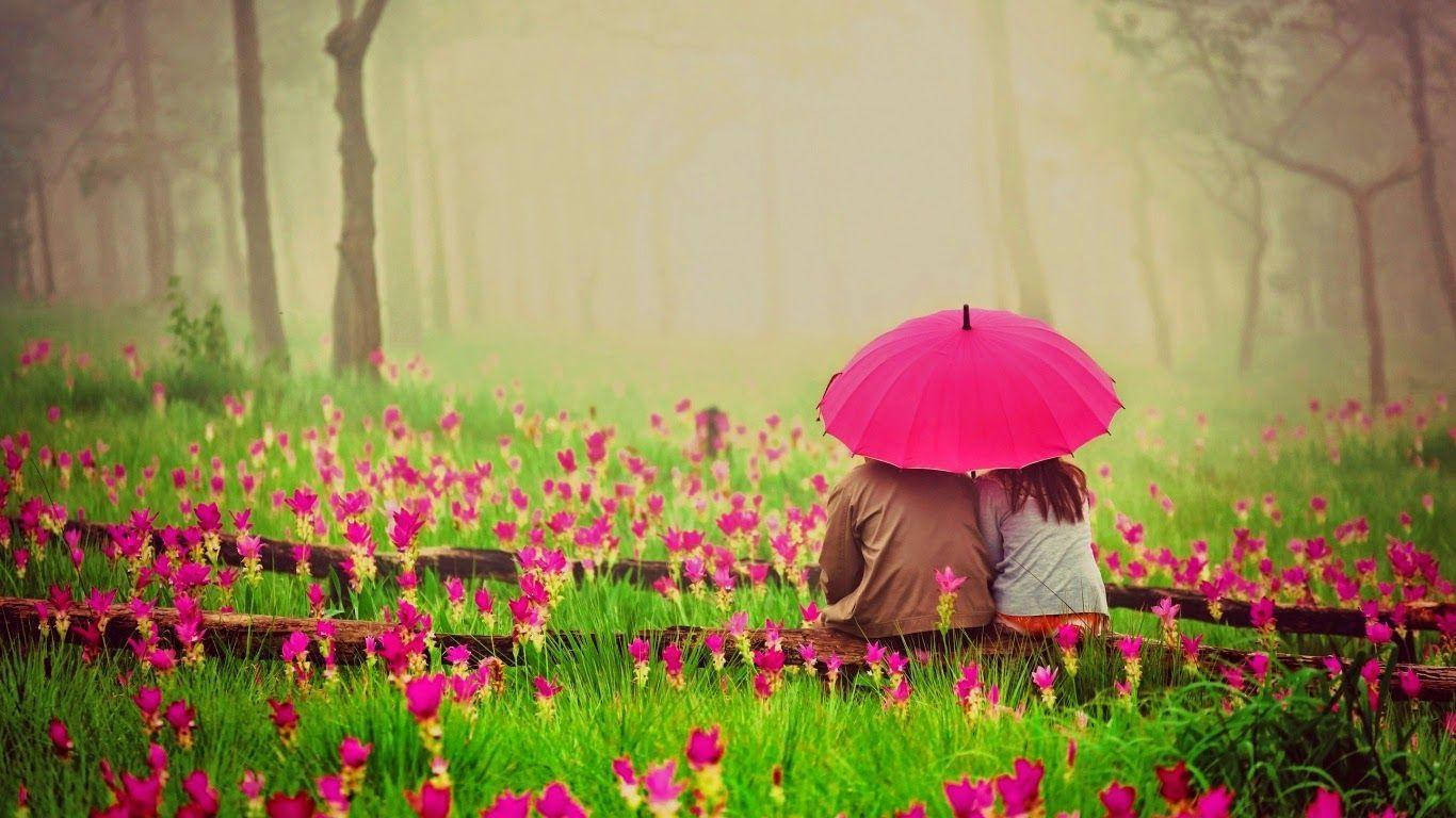My Liefde Sit Grond Blomme Muurpapier