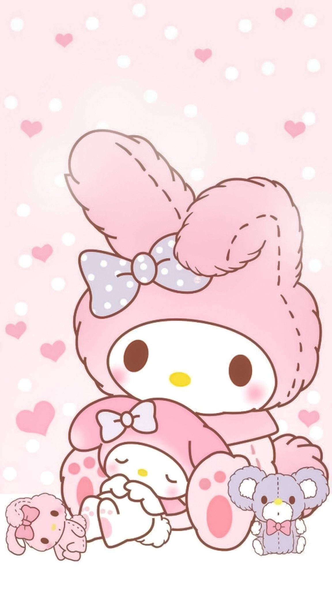 My Melody Met Speelgoed PFP Muurpapier