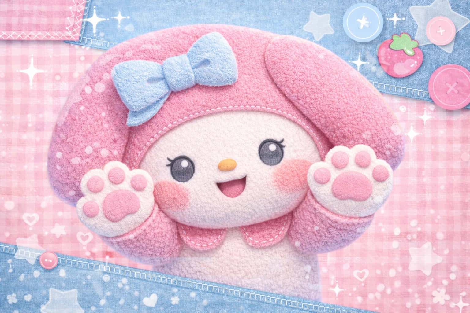 My Melody oulike muurpapier