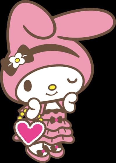 My Melody Oulike Posisie Muurpapier