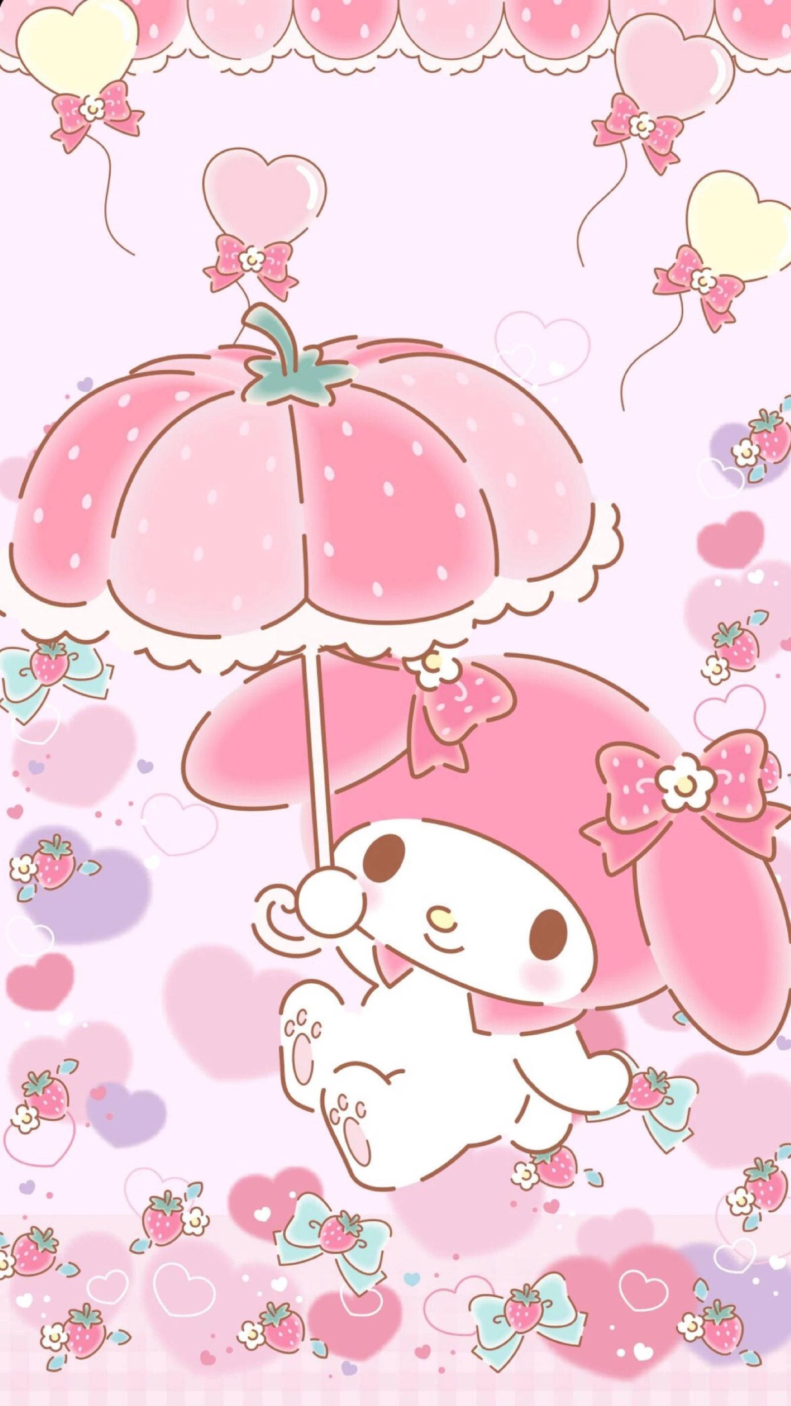 My Melody Skoenlapper iPhone Muurpapier